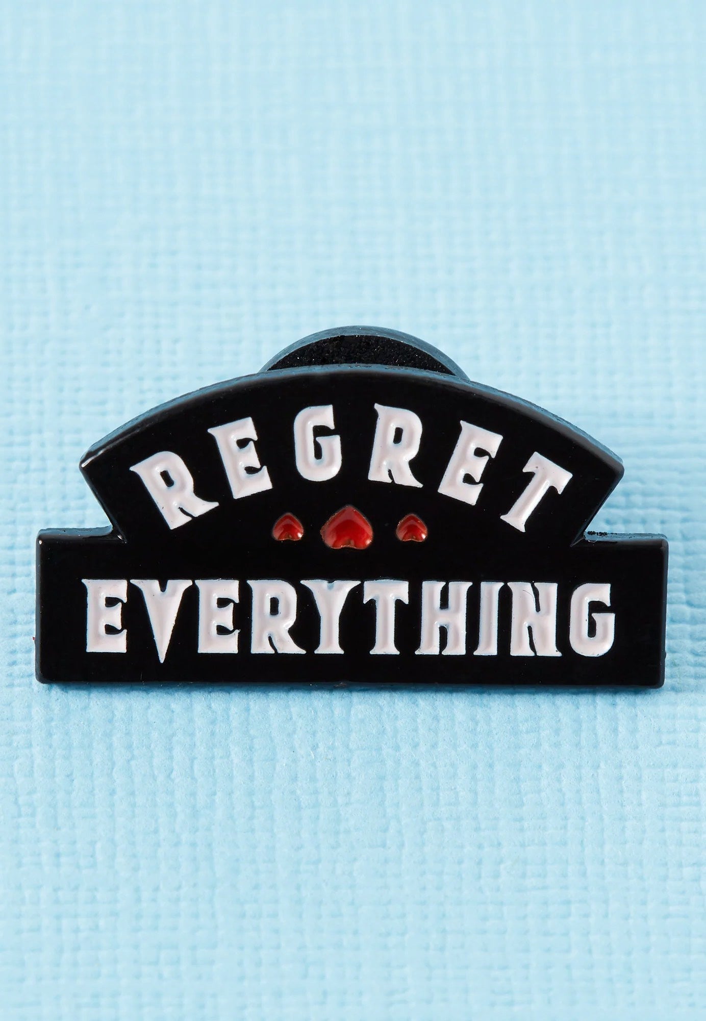 Punky Pins - Regret Everything Enamel - Pin | Neutral-Image