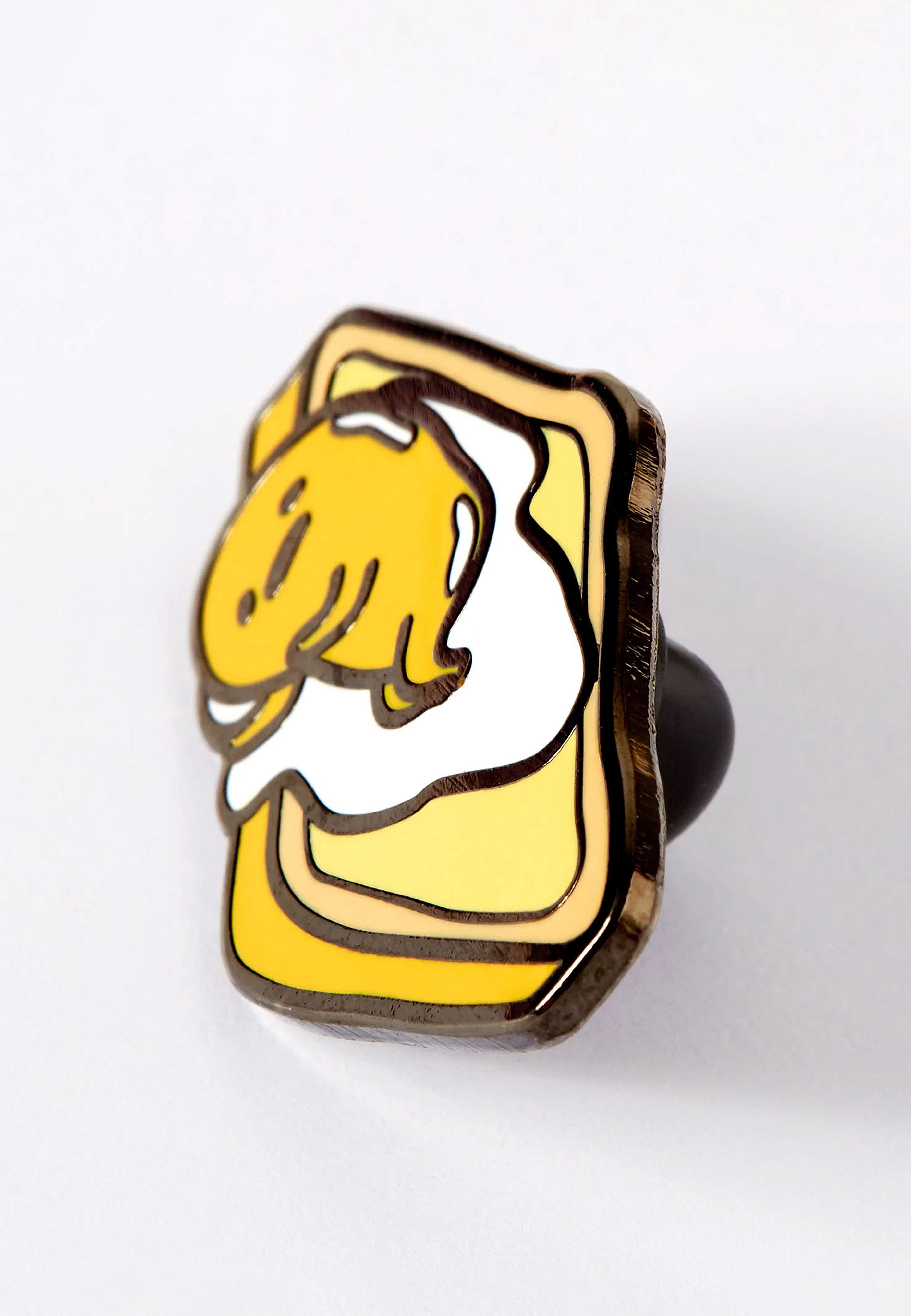 Punky Pins - Gudetama On Toast Enamel - Pin | Neutral-Image