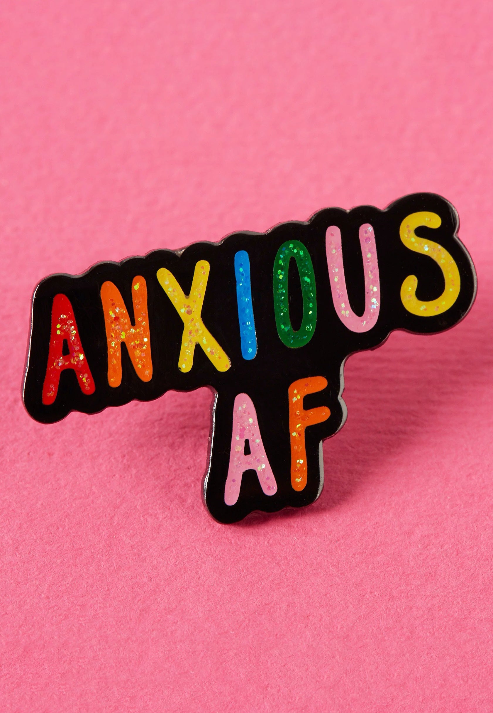 Punky Pins - Anxious AF Enamel - Pin | Neutral-Image