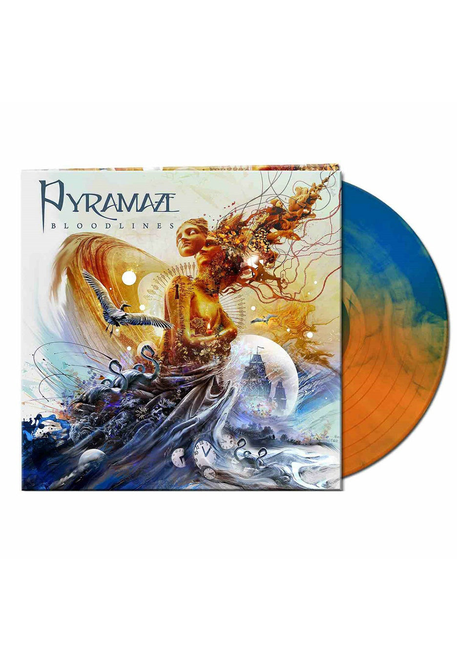 Pyramaze - Bloodlines Orange Blue - Marbled Vinyl | Neutral-Image