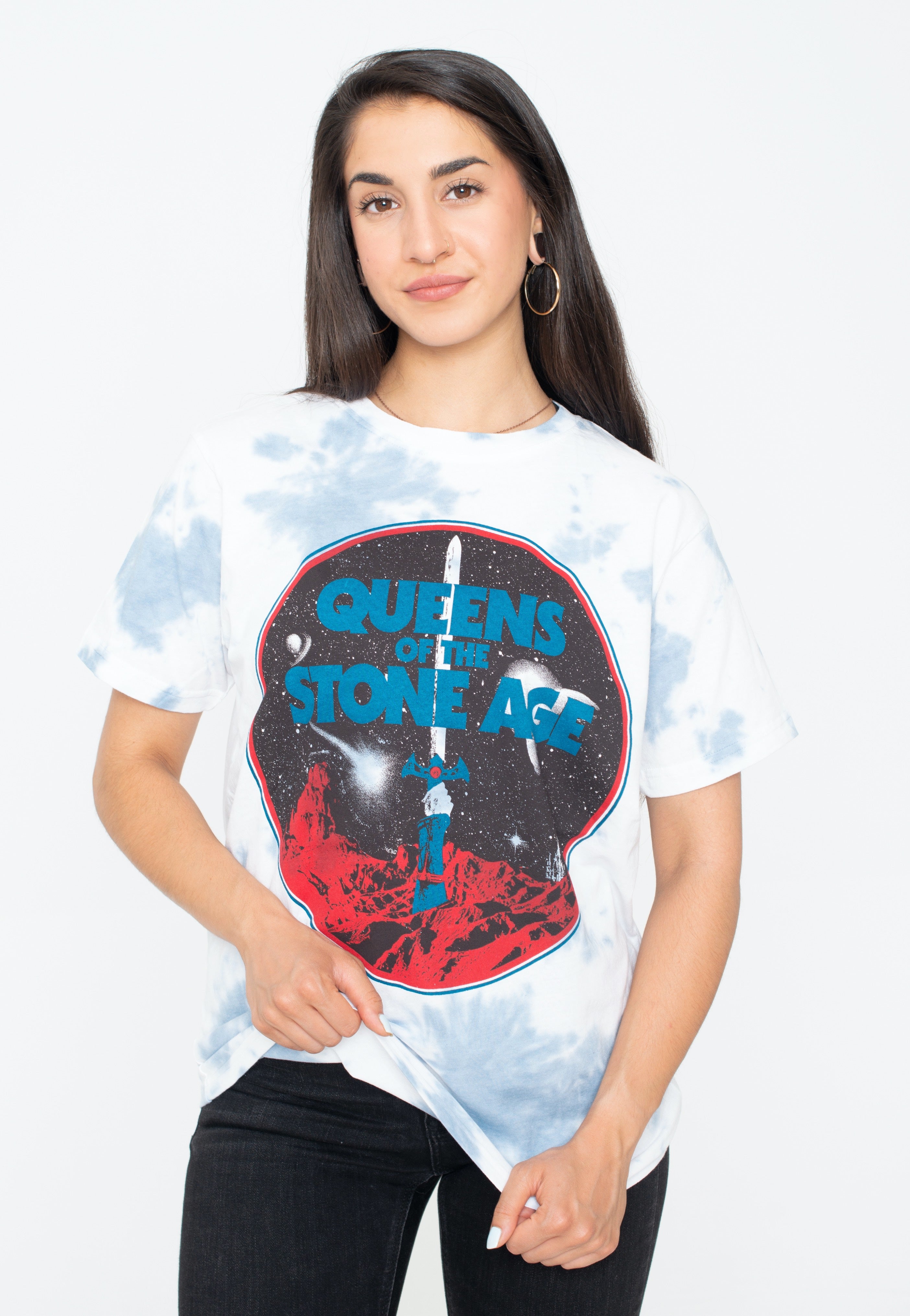 Queens Of The Stone Age - Branca Sword Dip-Dye - T-Shirt | Women-Image