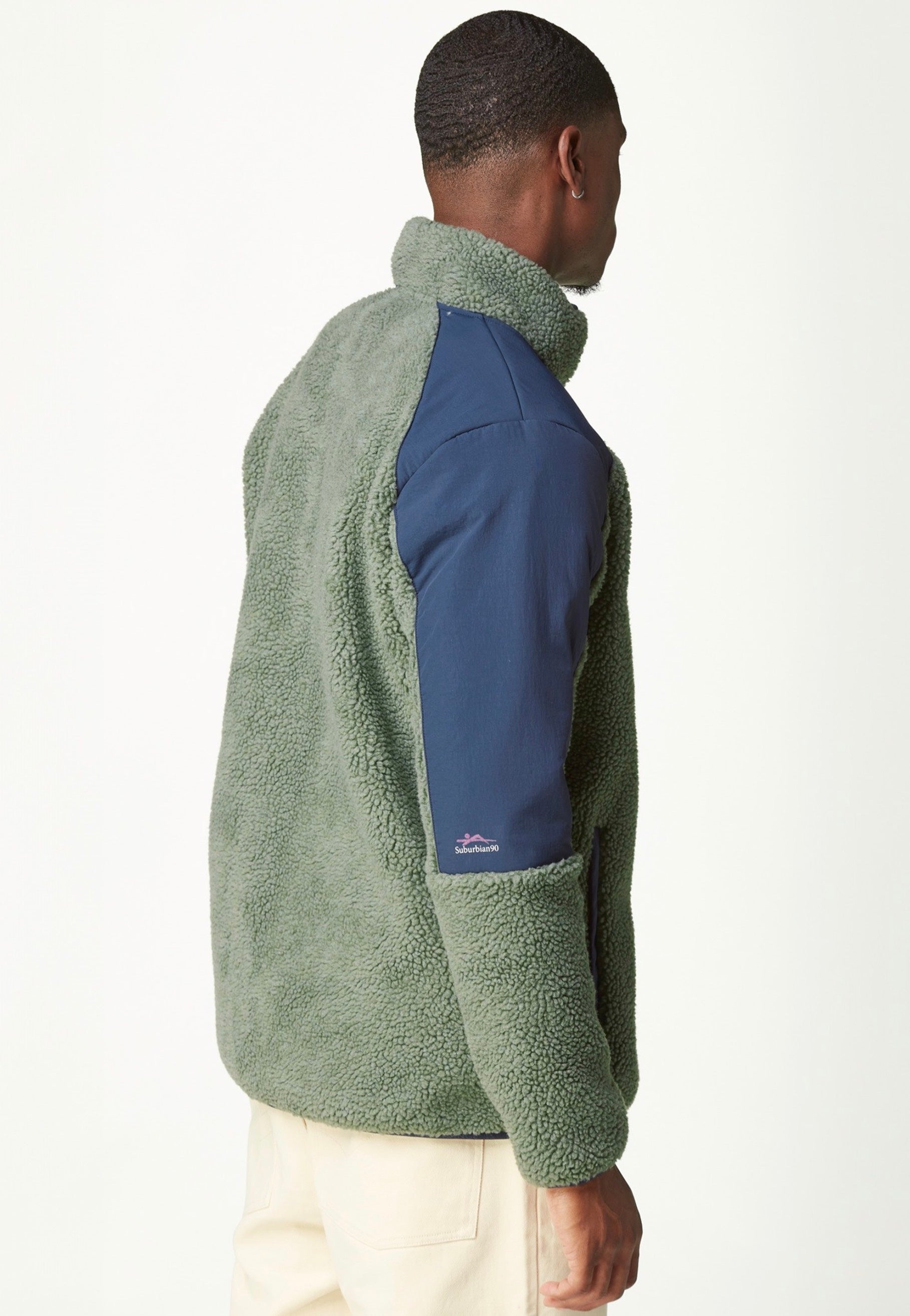 Picture - Quilchena Zip Green Spray Dark Blue - Jacket | Men-Image