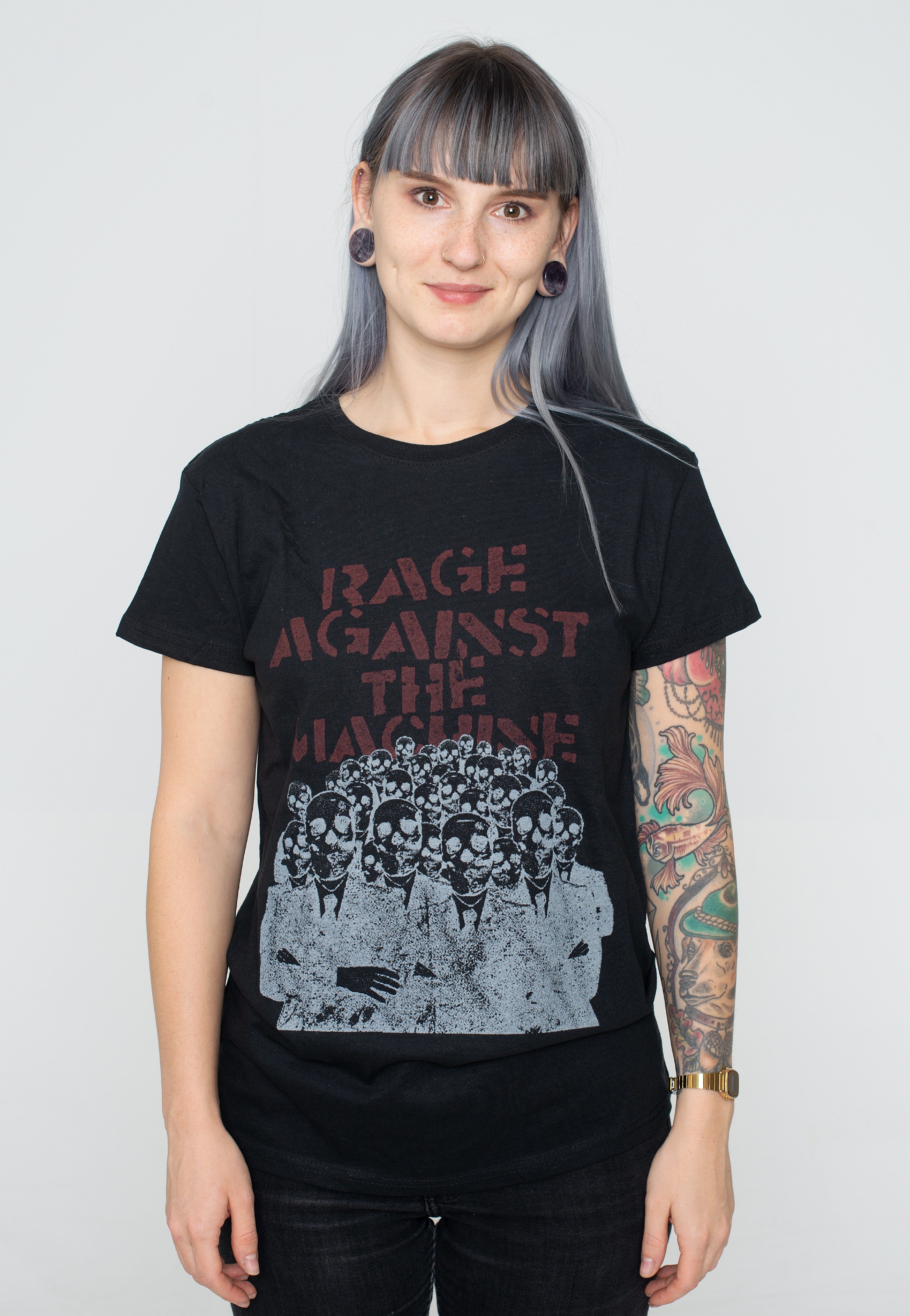 Rage Against The Machine - Crowd Masks - T-Shirt | Women-Image