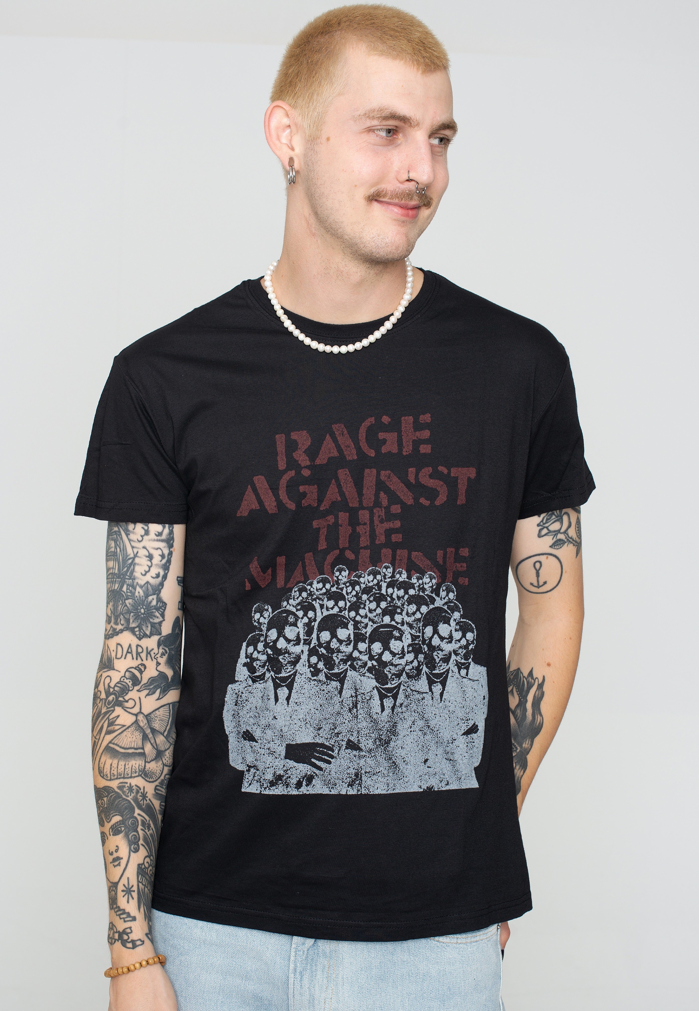 Rage Against The Machine - Crowd Masks - T-Shirt | Men-Image