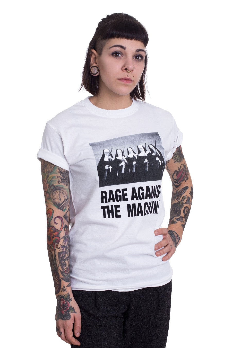 Rage Against The Machine - Nuns And Guns White - T-Shirt | Women-Image