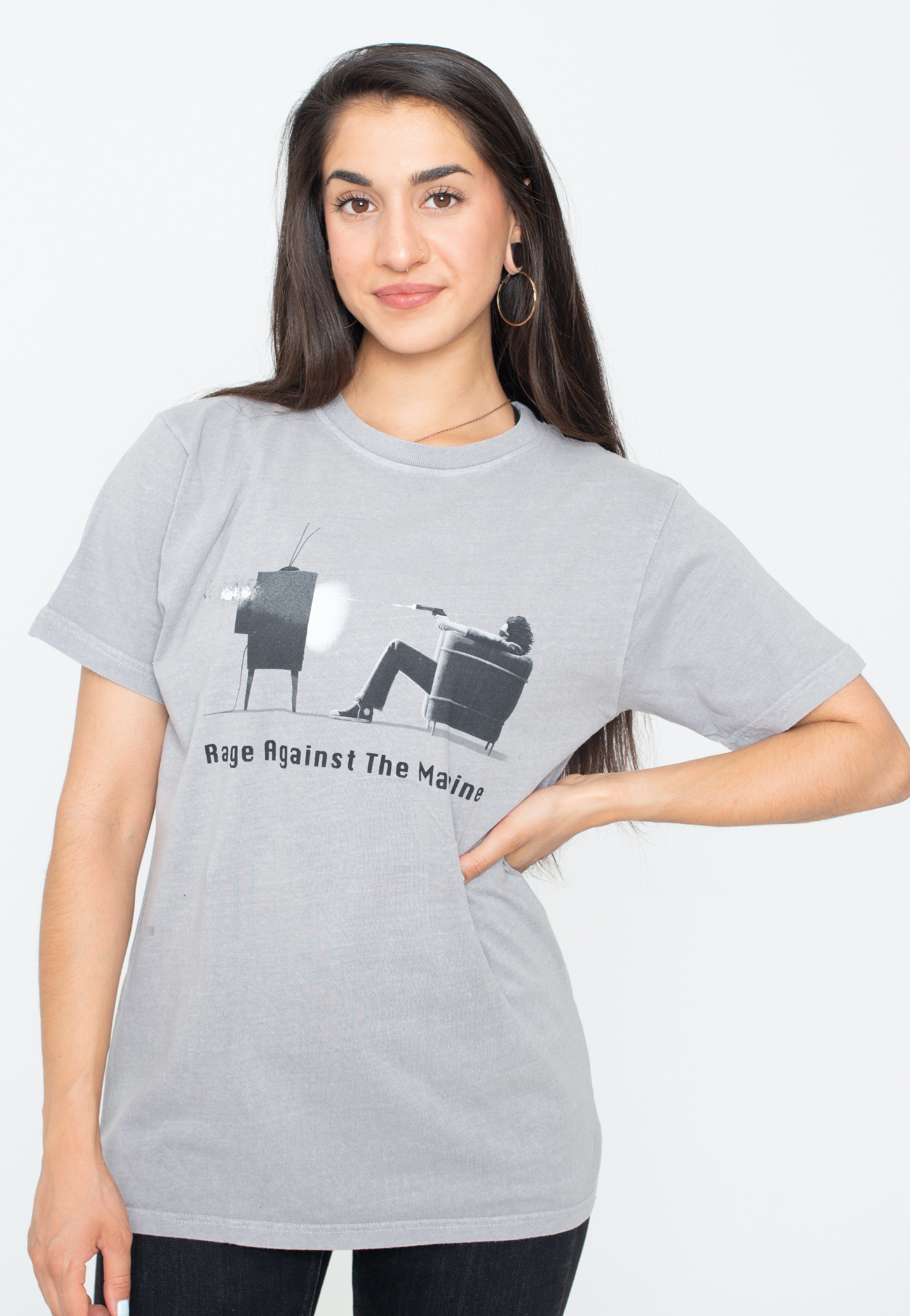 Rage Against The Machine - Won't Do Dip-Dye Grey - T-Shirt | Women-Image