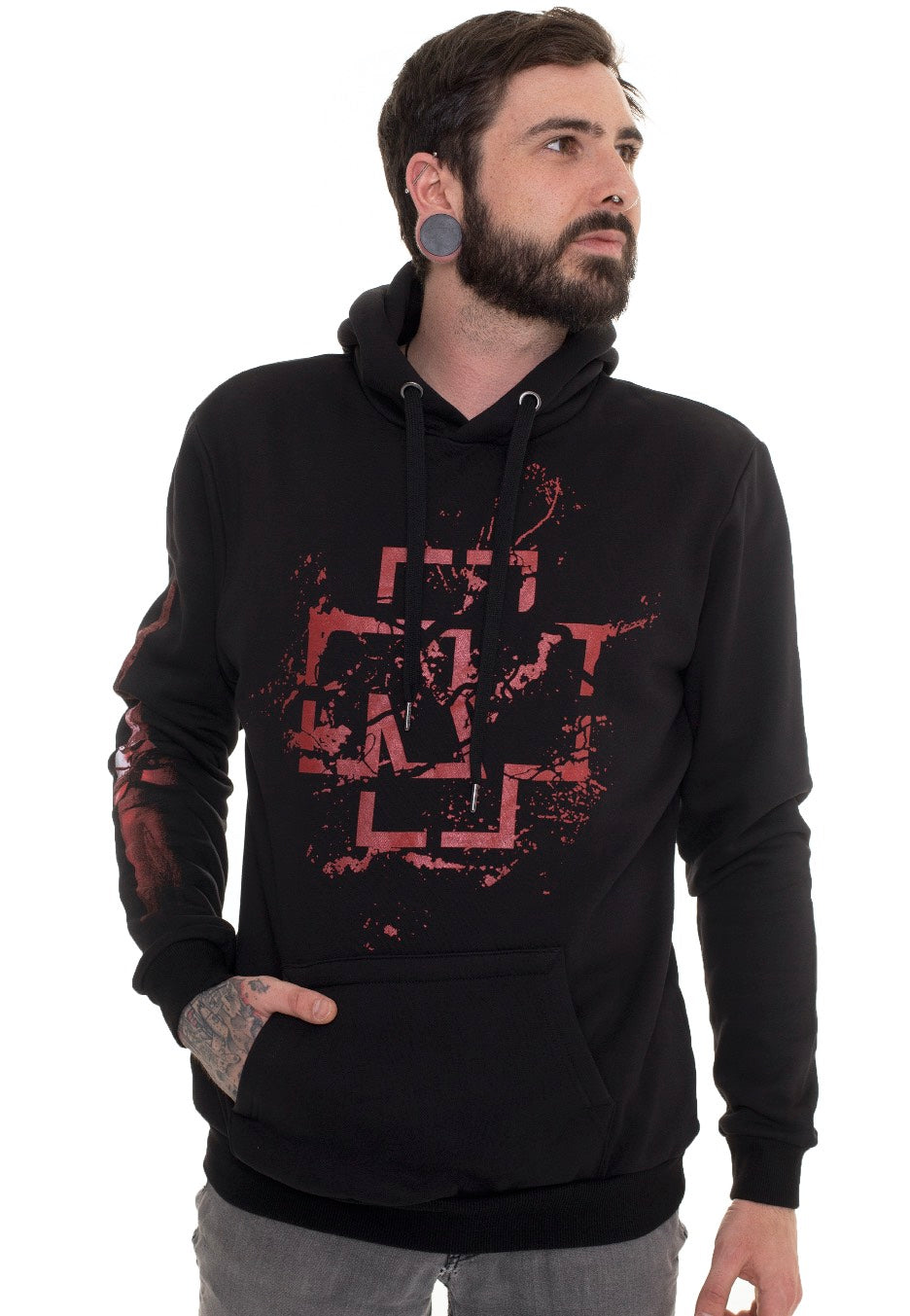 Rammstein - Mein Herz Brennt Spraylogo - Hoodie | Men-Image