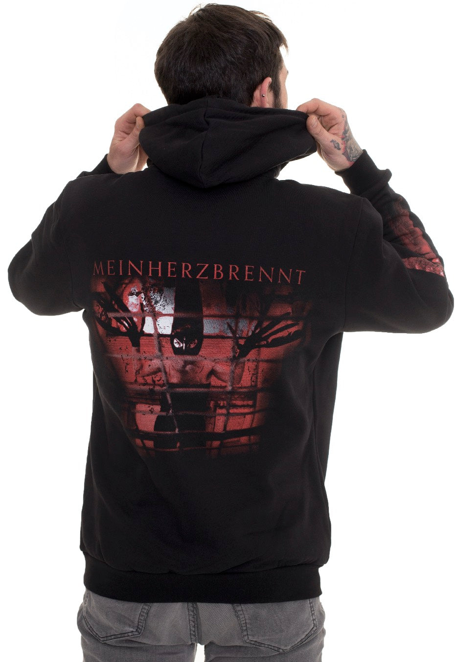 Rammstein - Mein Herz Brennt Spraylogo - Hoodie | Men-Image