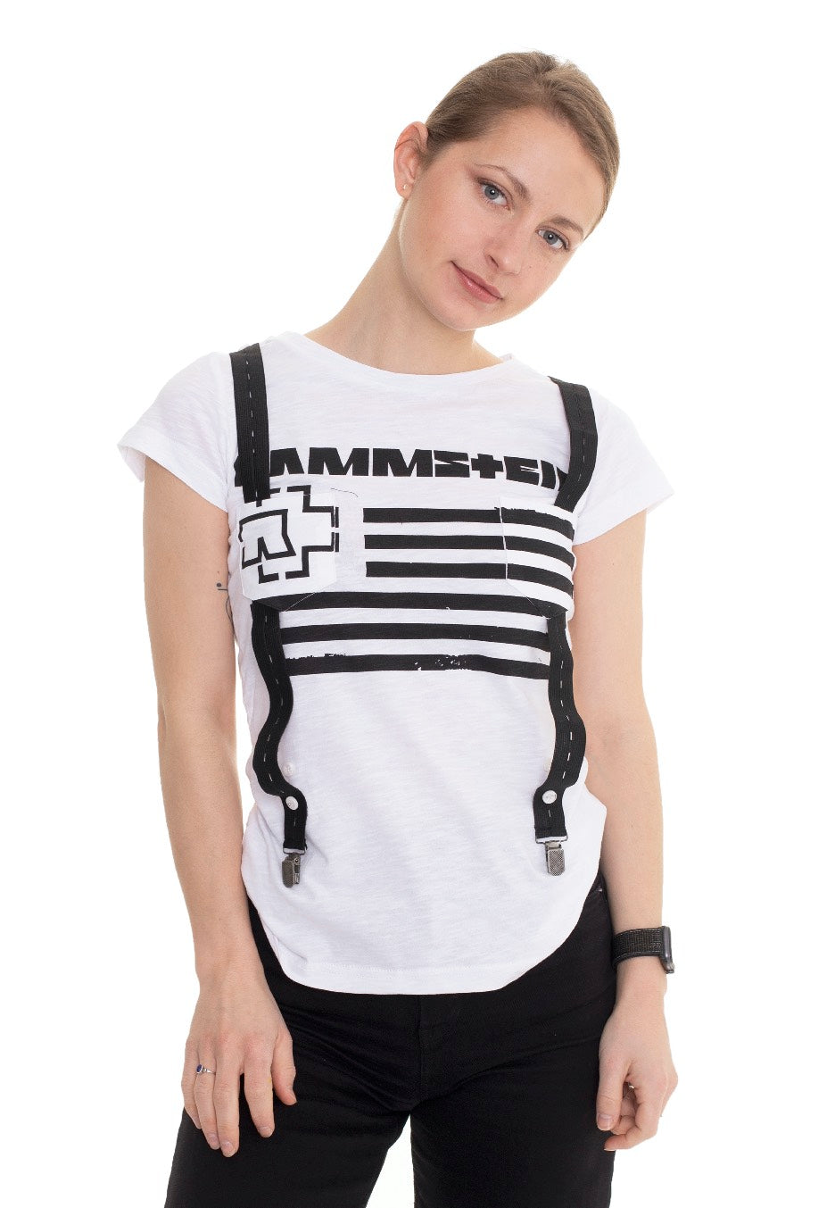 Rammstein - Suspender White - Girly | Women-Image