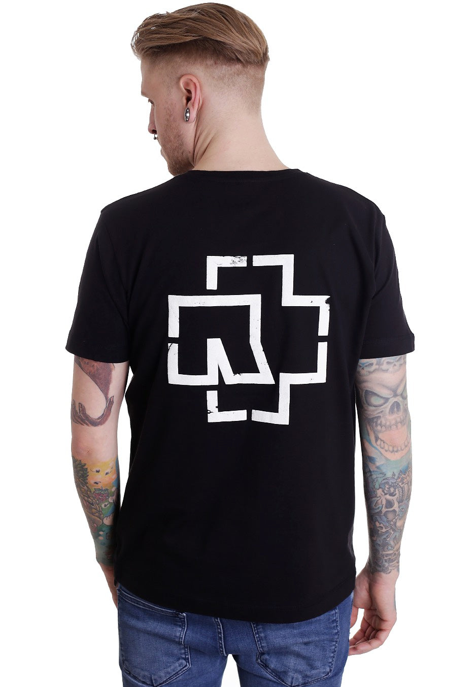 Rammstein - Weiße Balken - T-Shirt | Men-Image