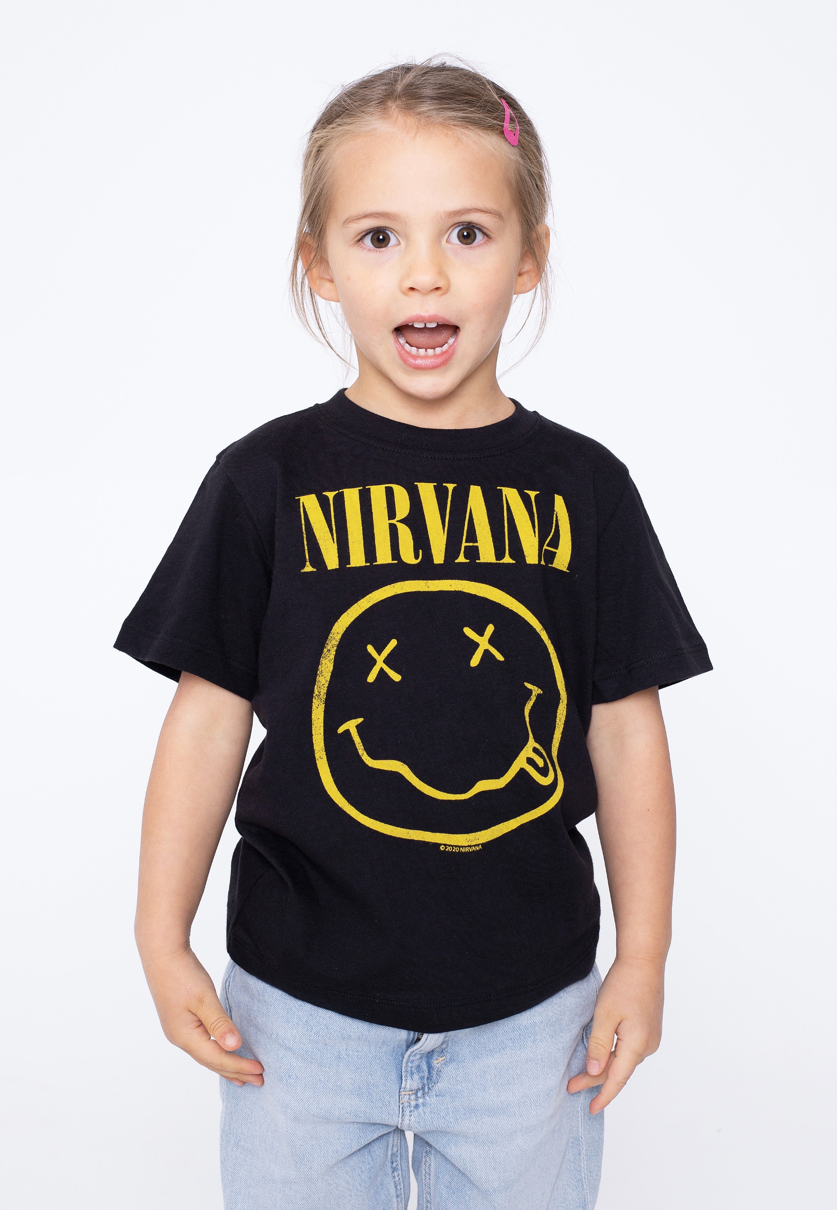 Nirvana - Yellow Happy Face Toddler - T-Shirt | Men-Image