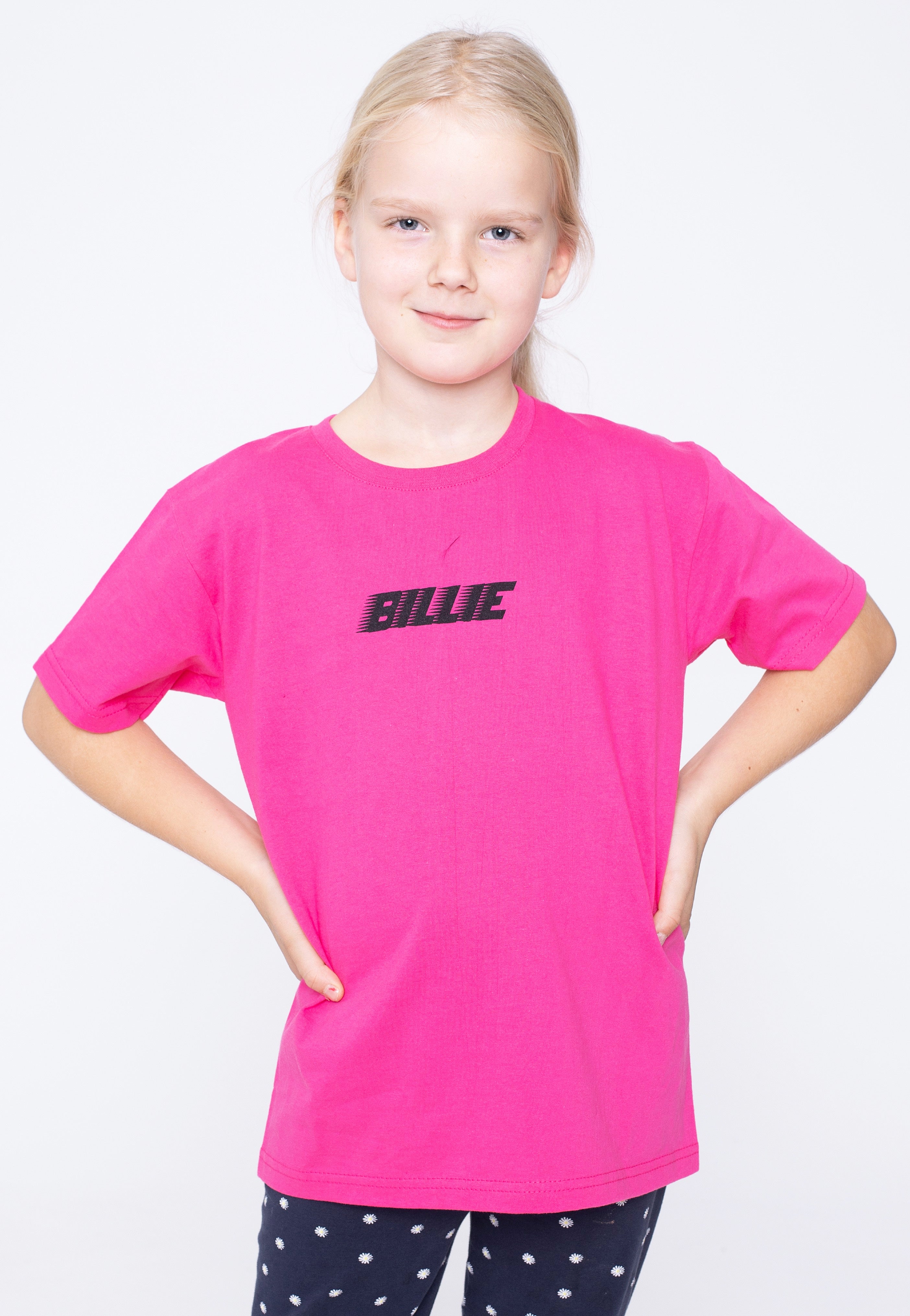 Billie Eilish - Racer Logo & Blohsh Kids Pink - T-Shirt | Men-Image