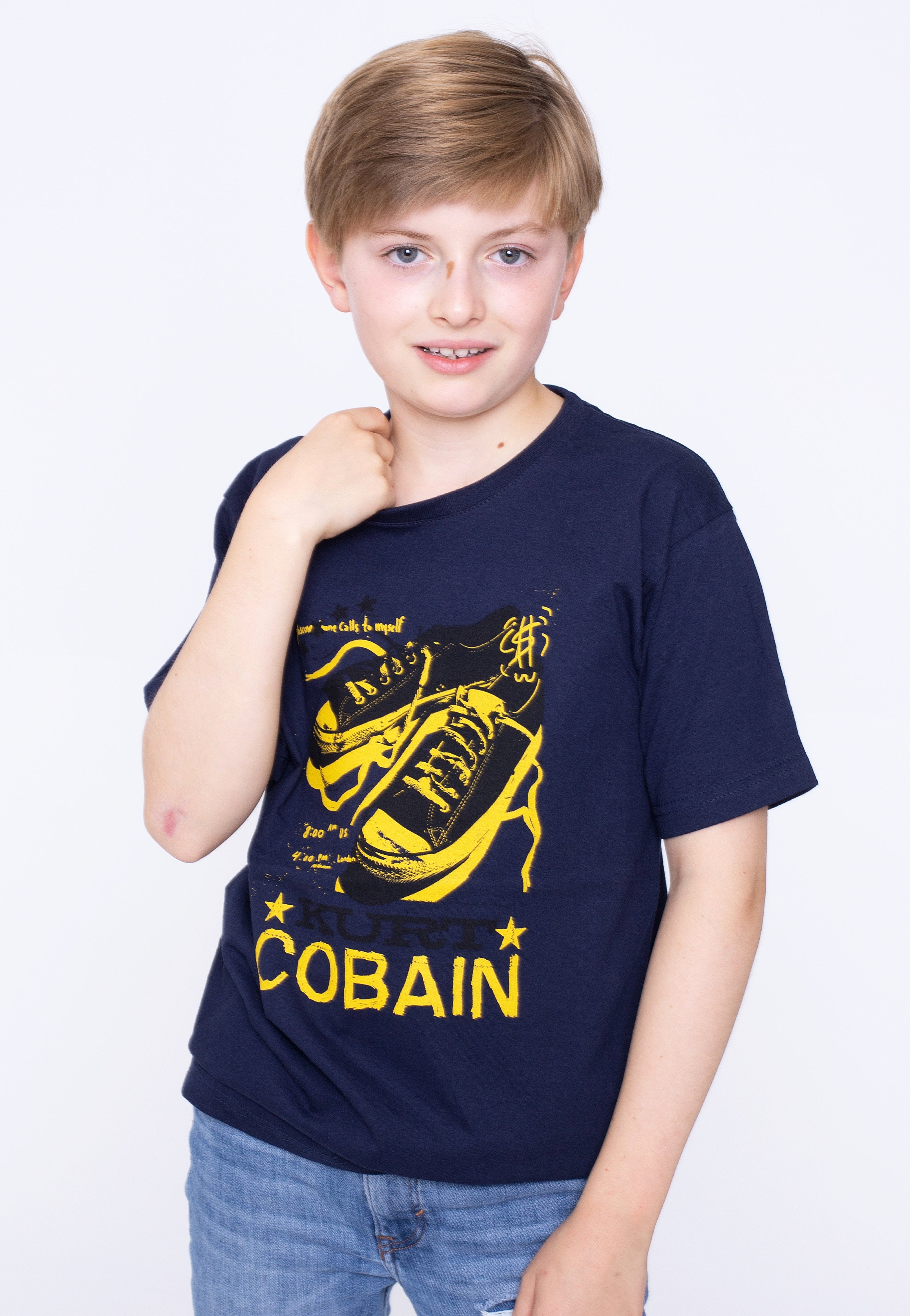 Kurt Cobain - Laces Kids Navy - T-Shirt | Men-Image