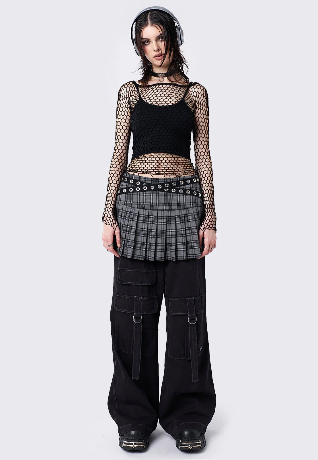 Minga London - Rave Fishnet Black - Longsleeve | Women-Image