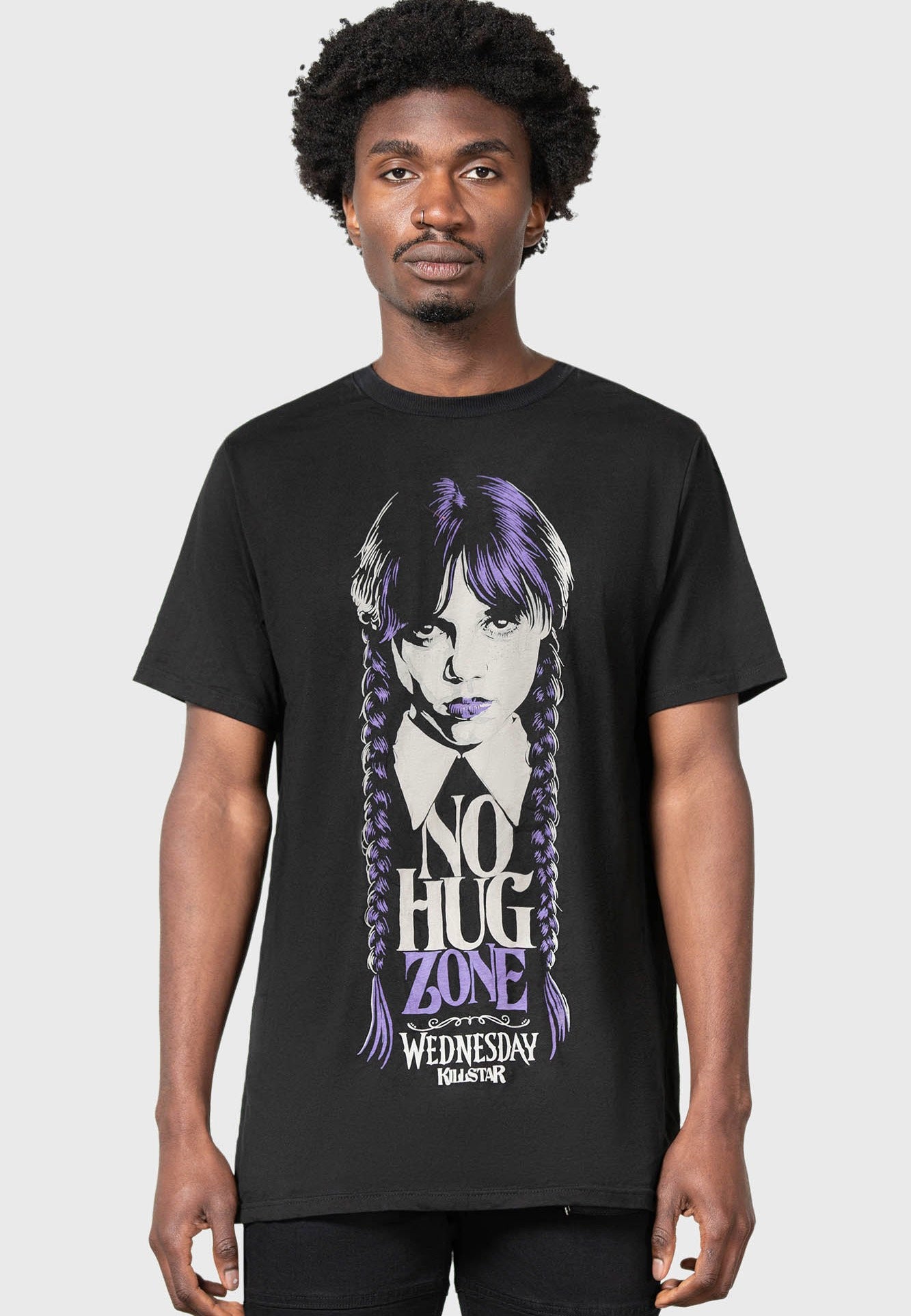 Killstar & Wednesday - Ray Of Jet Black Black - T-Shirt | Men-Image