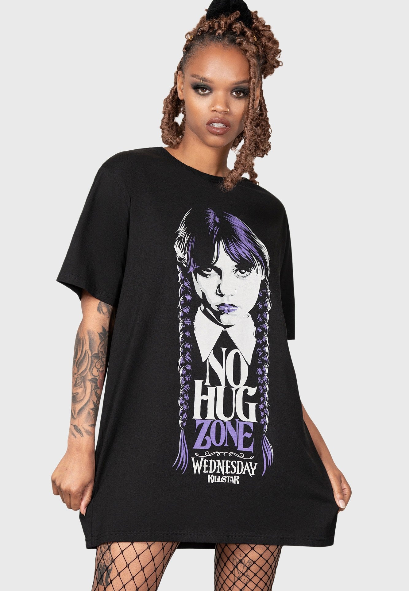 Killstar & Wednesday - Ray Of Jet Black Black - T-Shirt | Women-Image