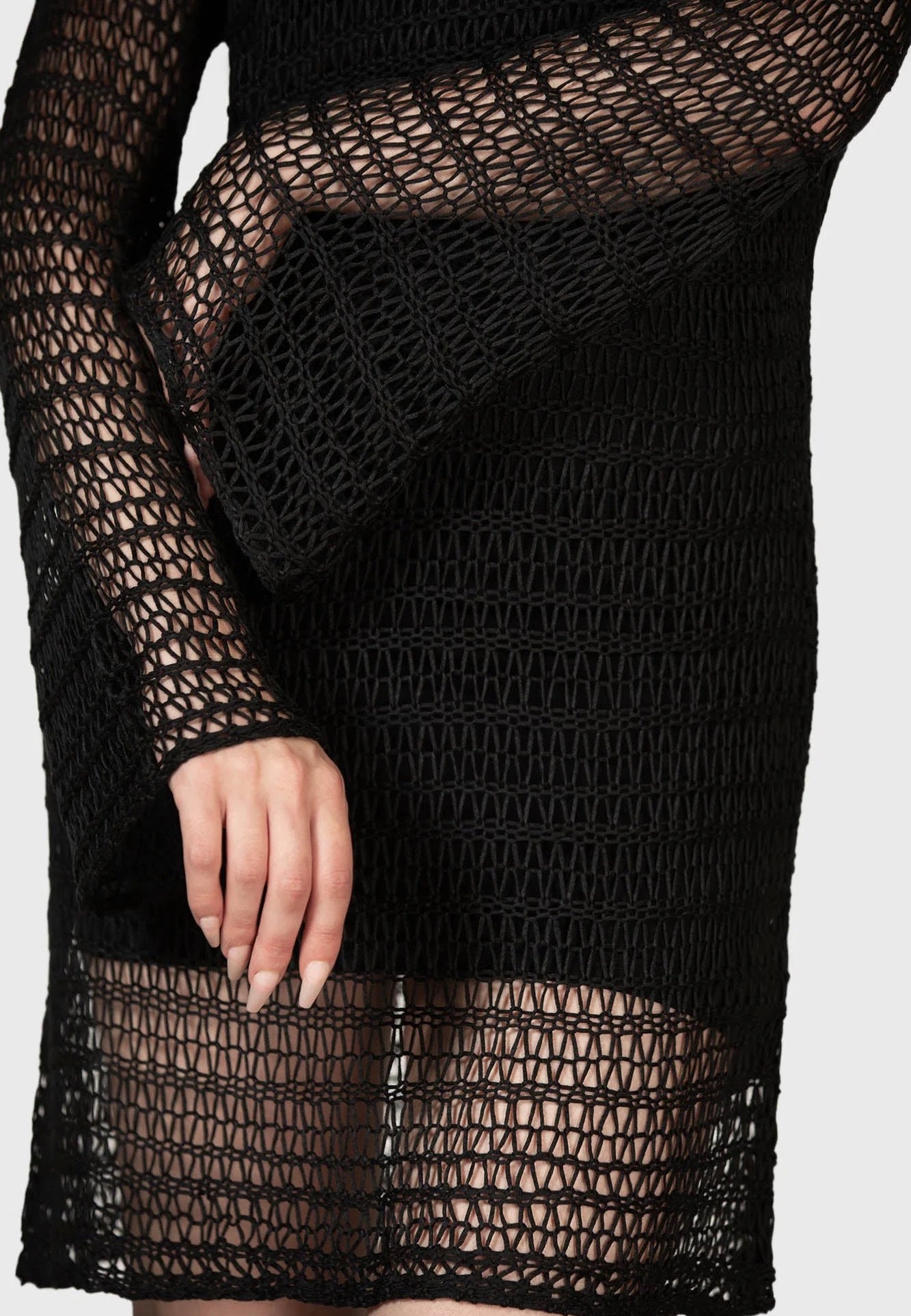 Killstar - Rebecca's Rage Knit Black - Dress | Women-Image