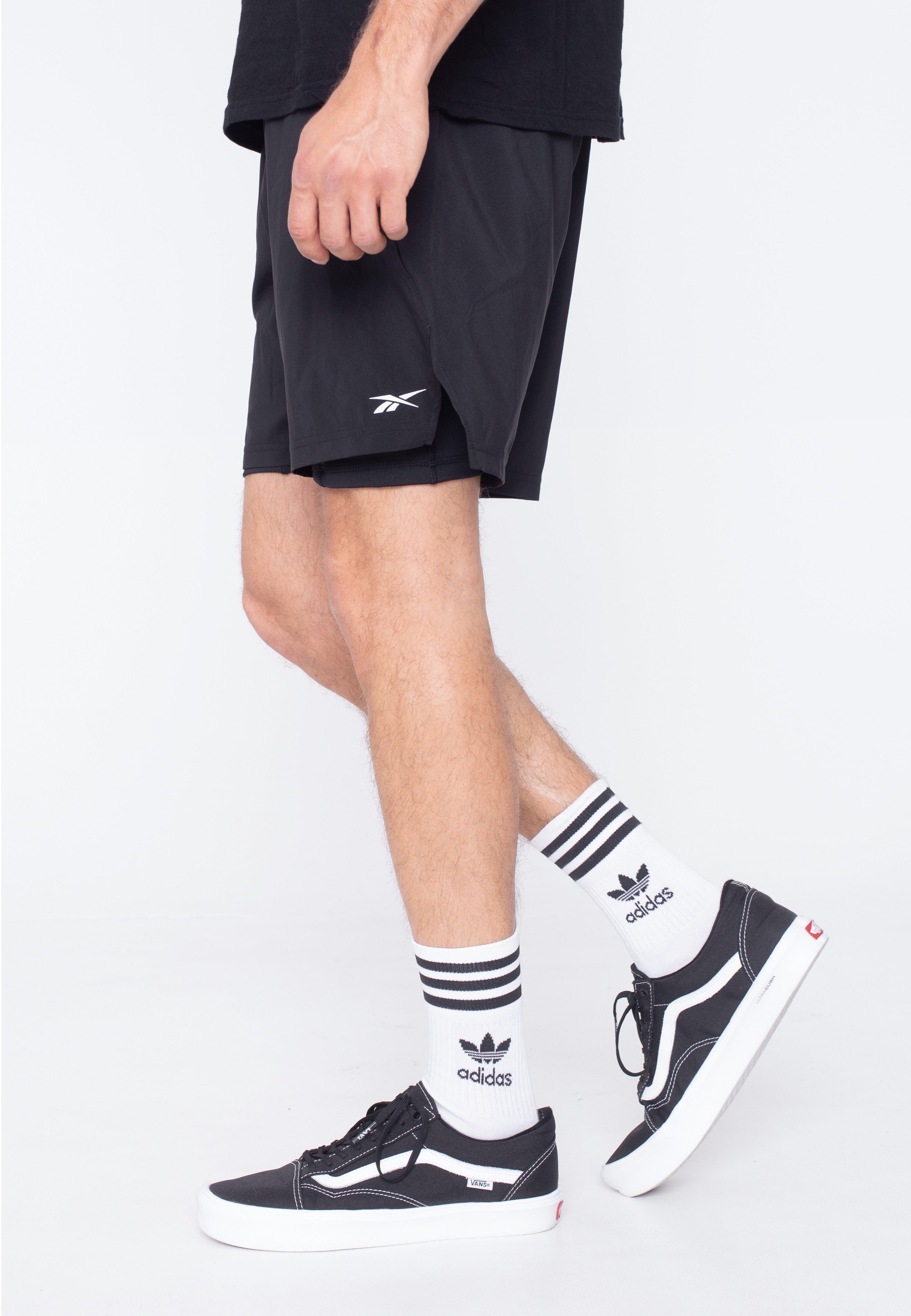 Reebok - Re 2/1 Running Essentials Speedwick Reecycled Black - Shorts | Men-Image