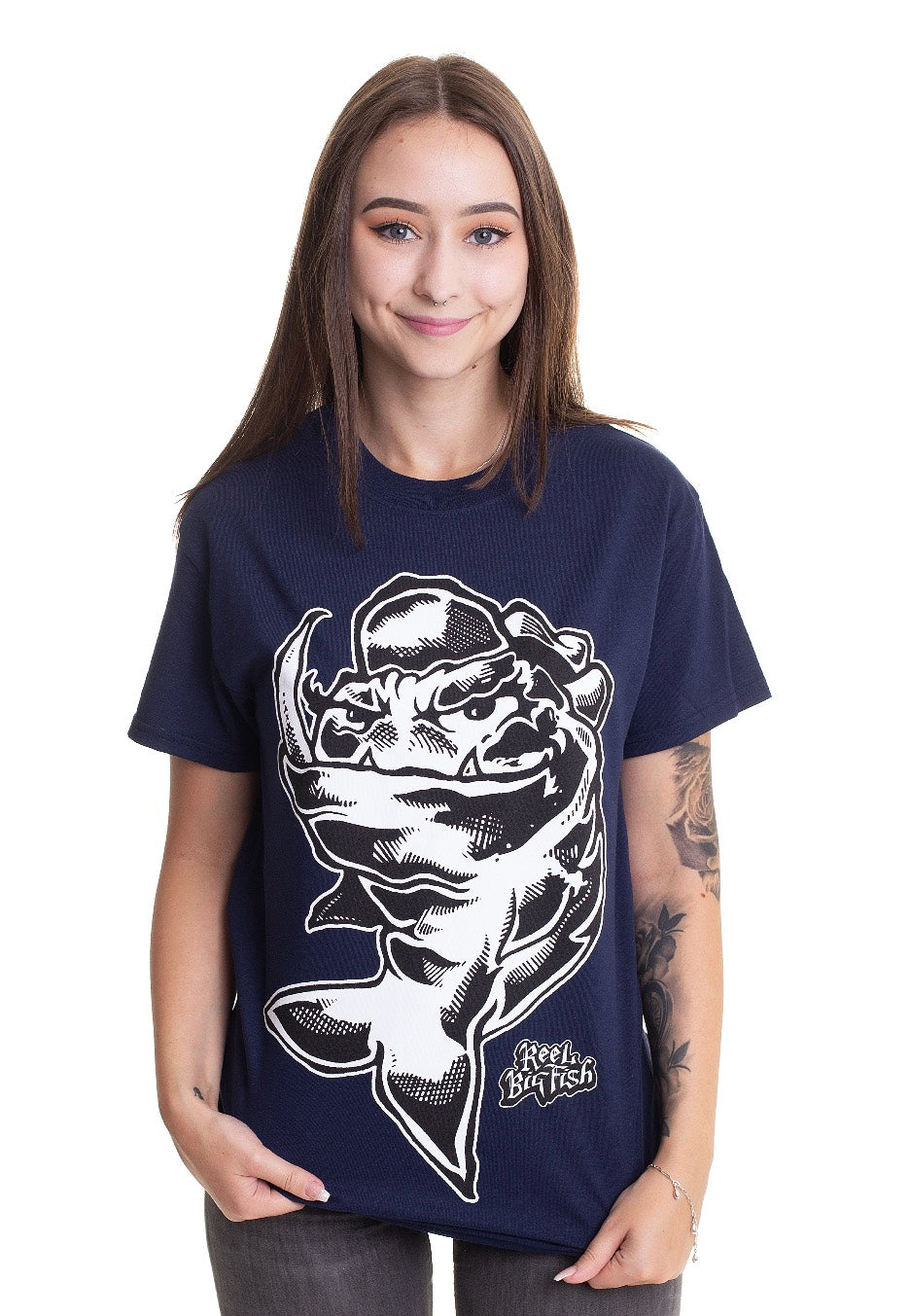 Reel Big Fish - Mean Fish Navy - T-Shirt | Women-Image