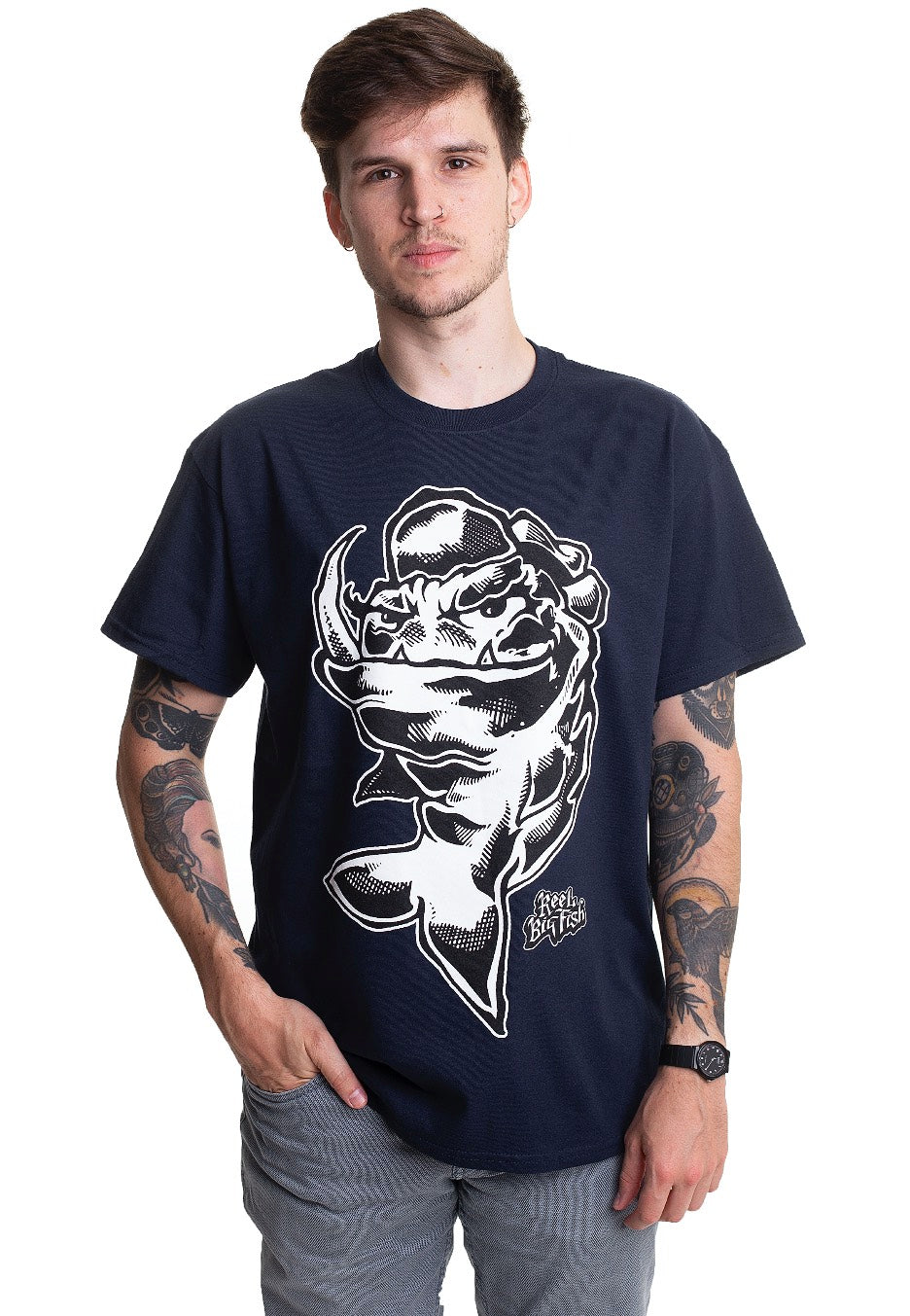 Reel Big Fish - Mean Fish Navy - T-Shirt | Men-Image