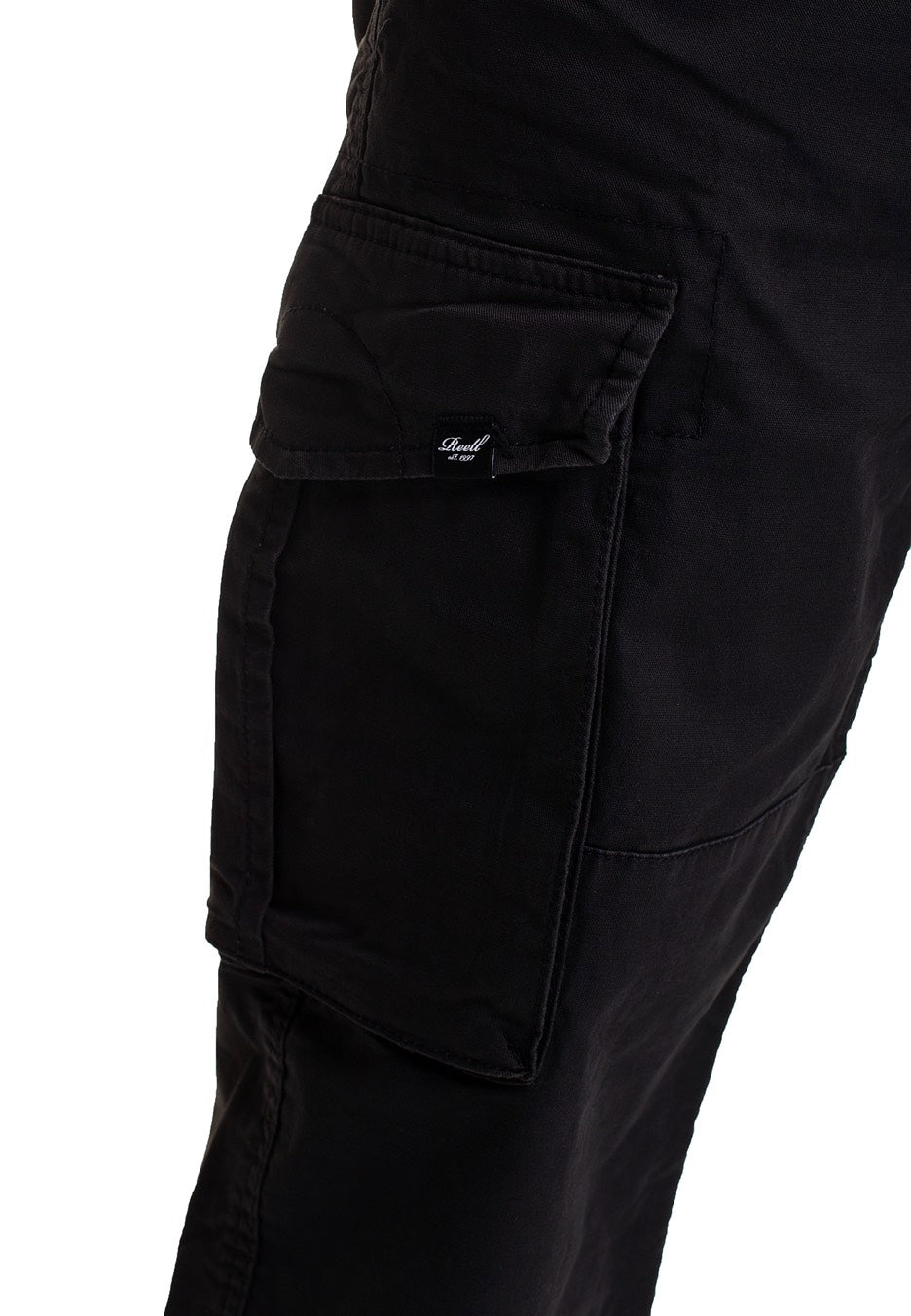 REELL - Flex Cargo LC Black Canvas - Pants | Men-Image