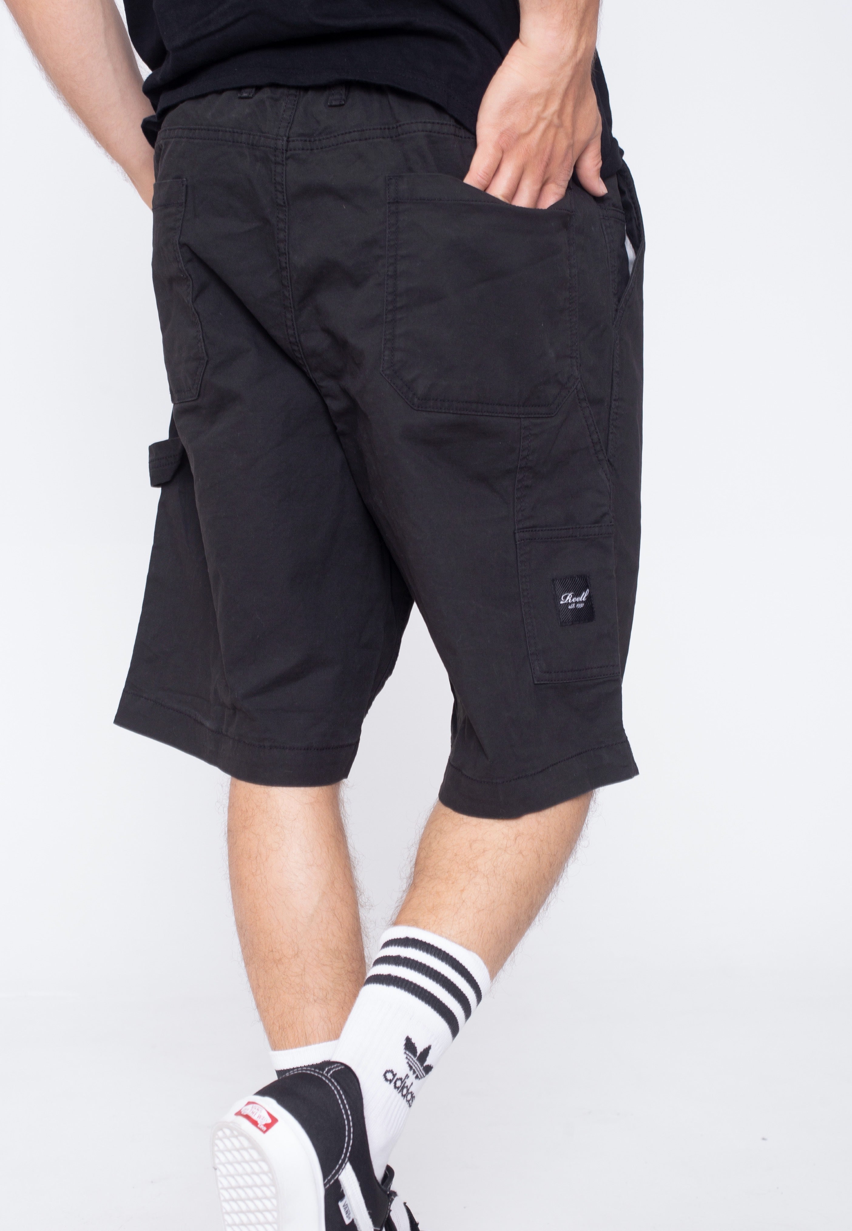 REELL - Reflex Hustler Black Canvas - Shorts | Men-Image