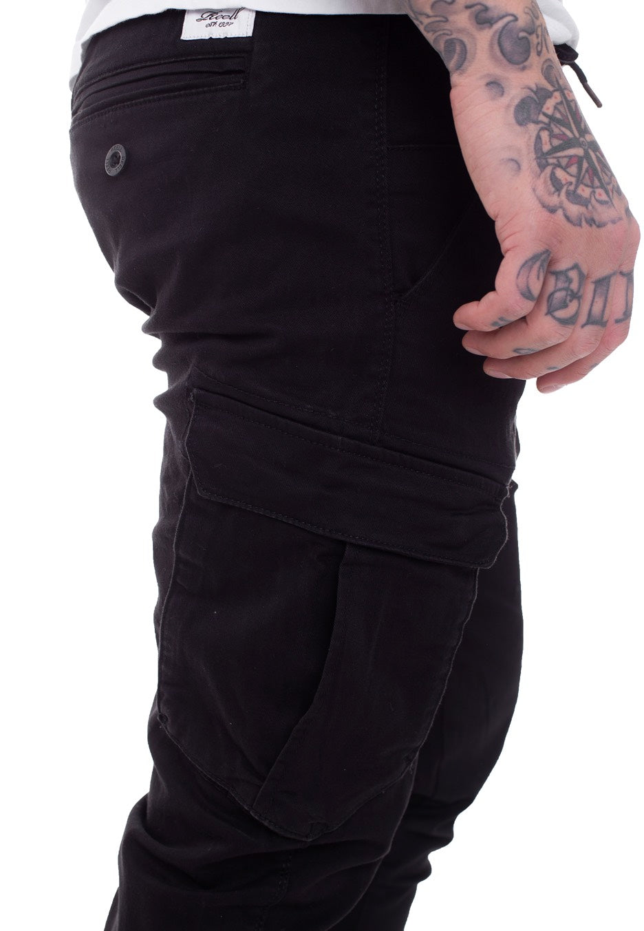 REELL - Reflex Rib Cargo Black - Pants | Men-Image