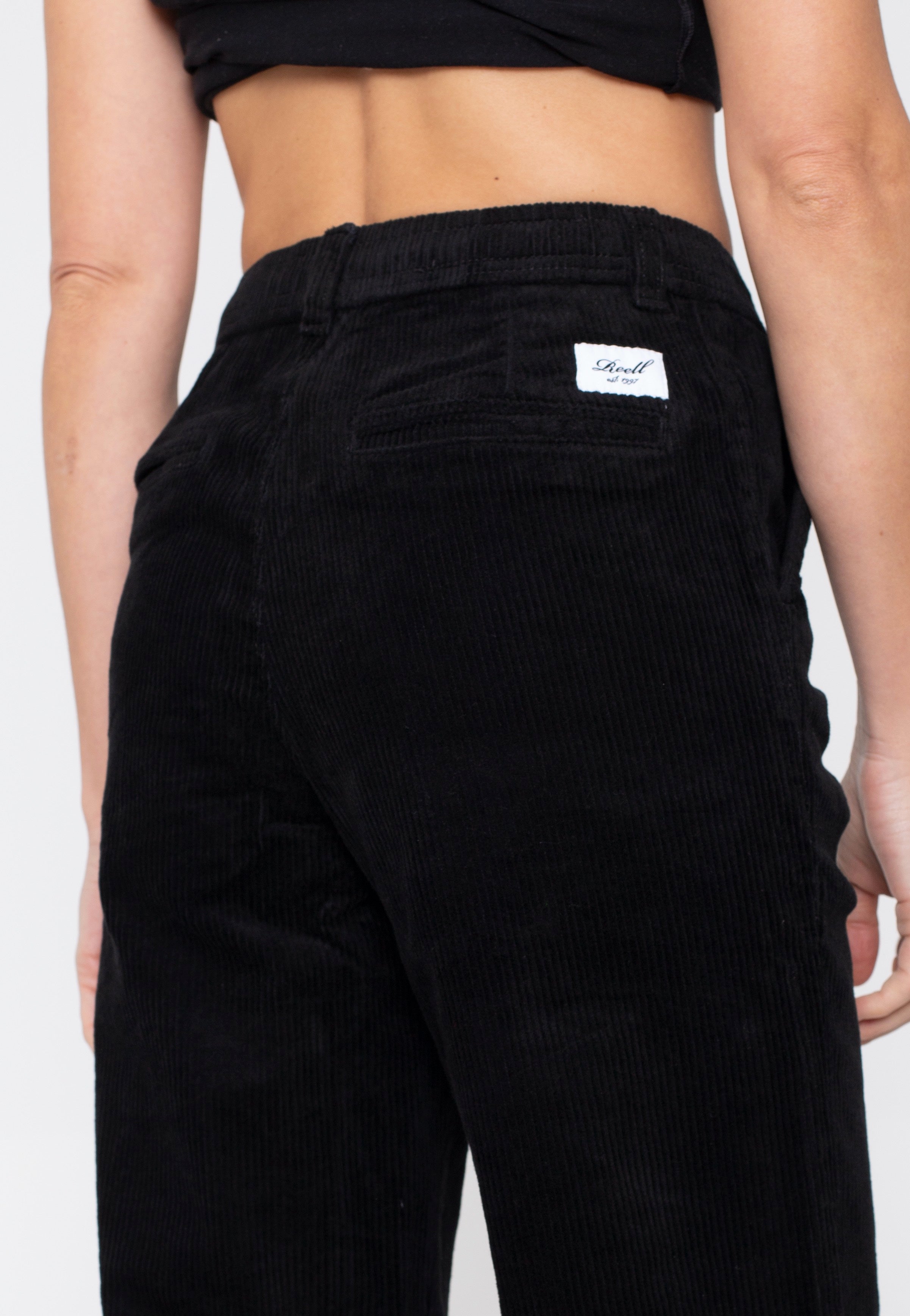 REELL - Reflex Women Loose Chino Black Cord - Pants | Women-Image