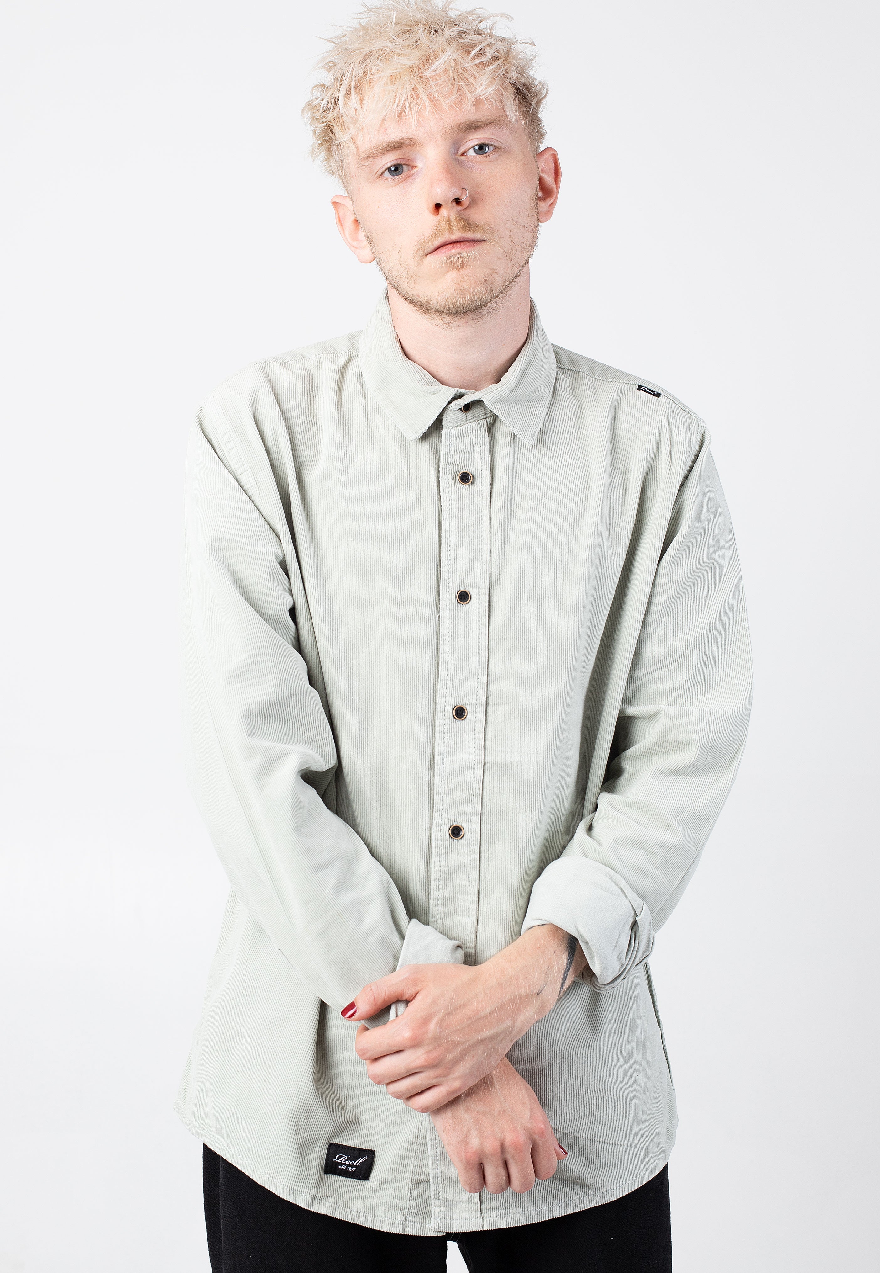 REELL - Strike Aqua Grey - Shirt | Men-Image