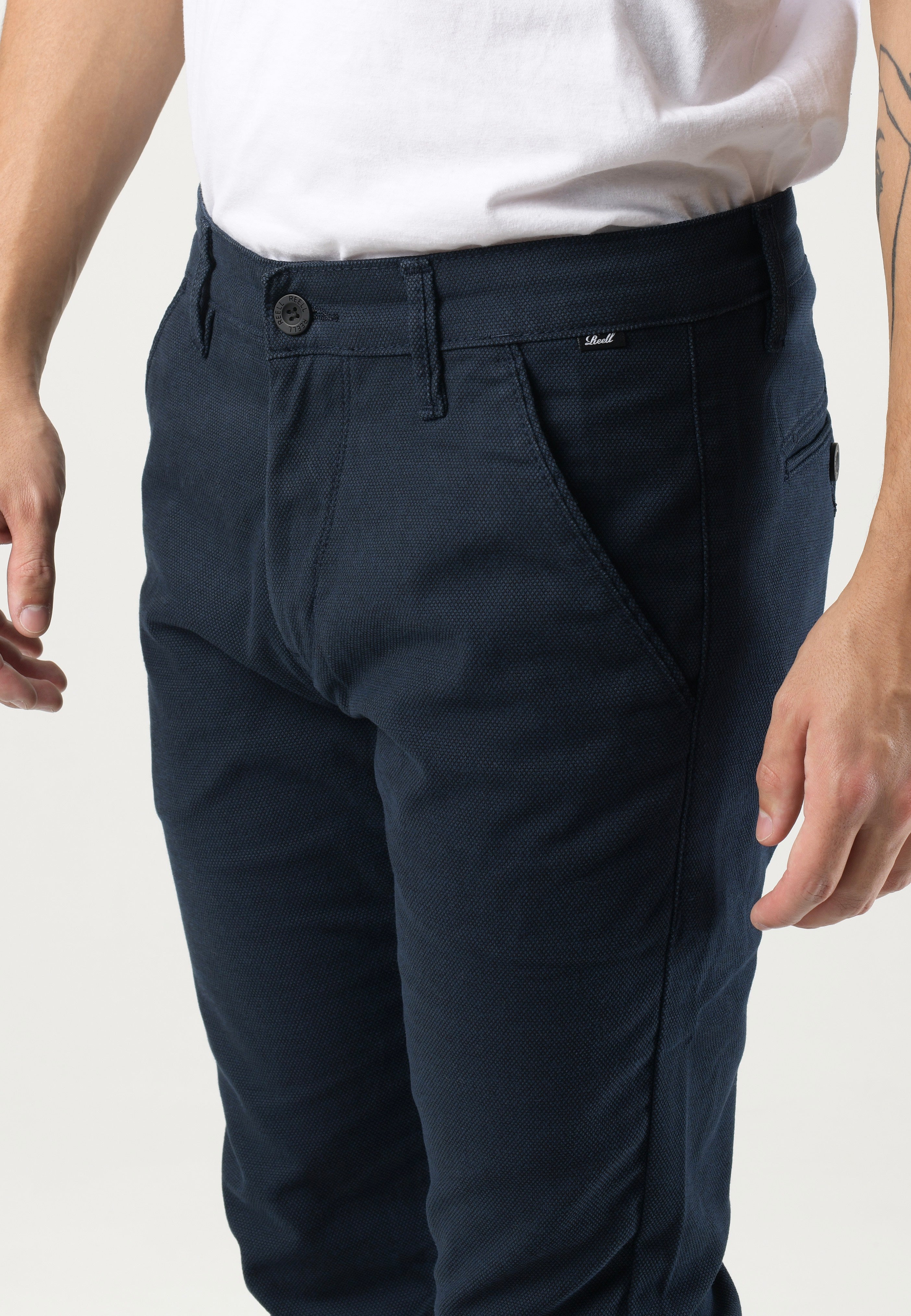 REELL - Superior Flex Chino Diamond Navy - Pants | Men-Image