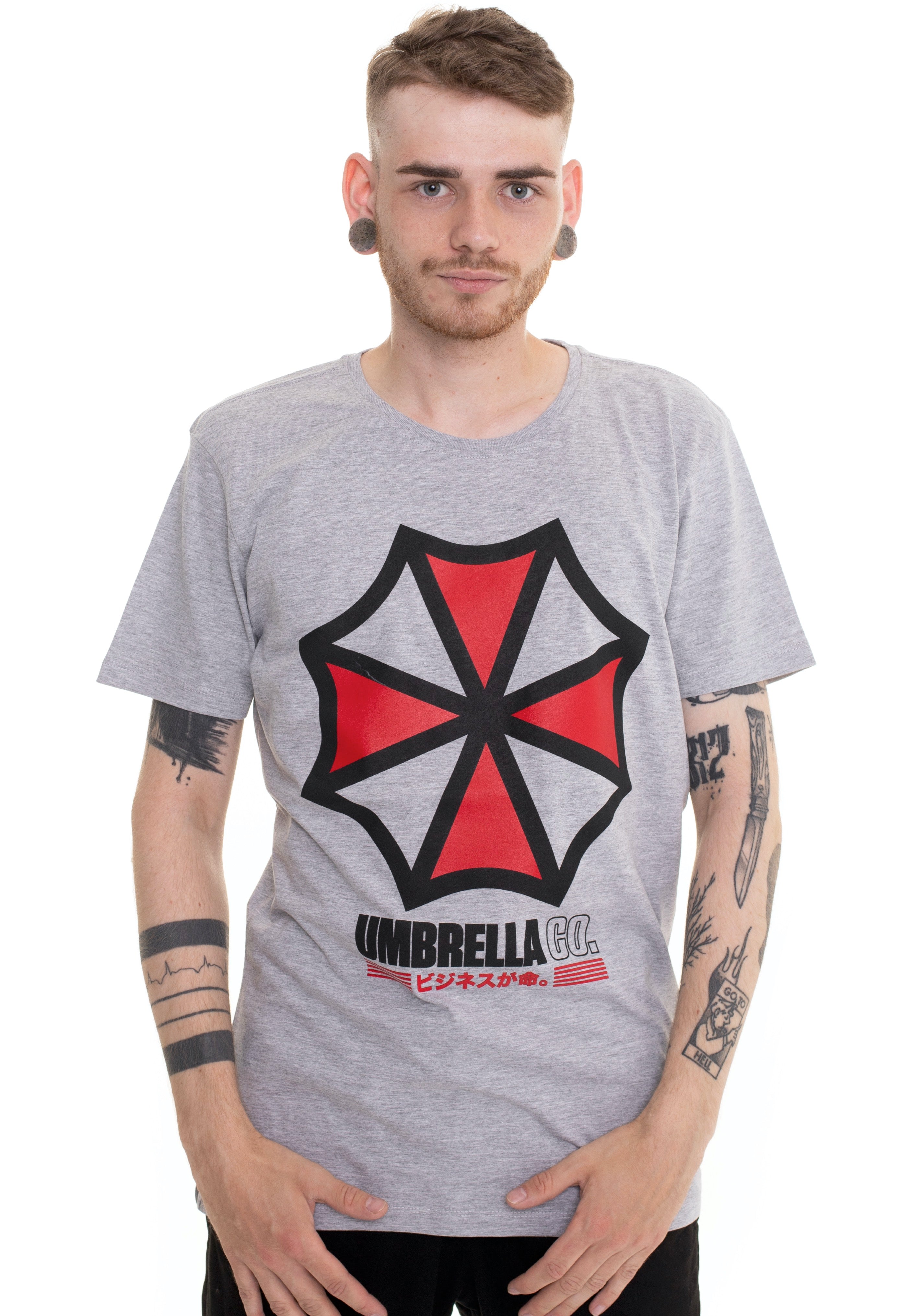 Resident Evil - Umbrella Co. Grey - T-Shirt | Men-Image