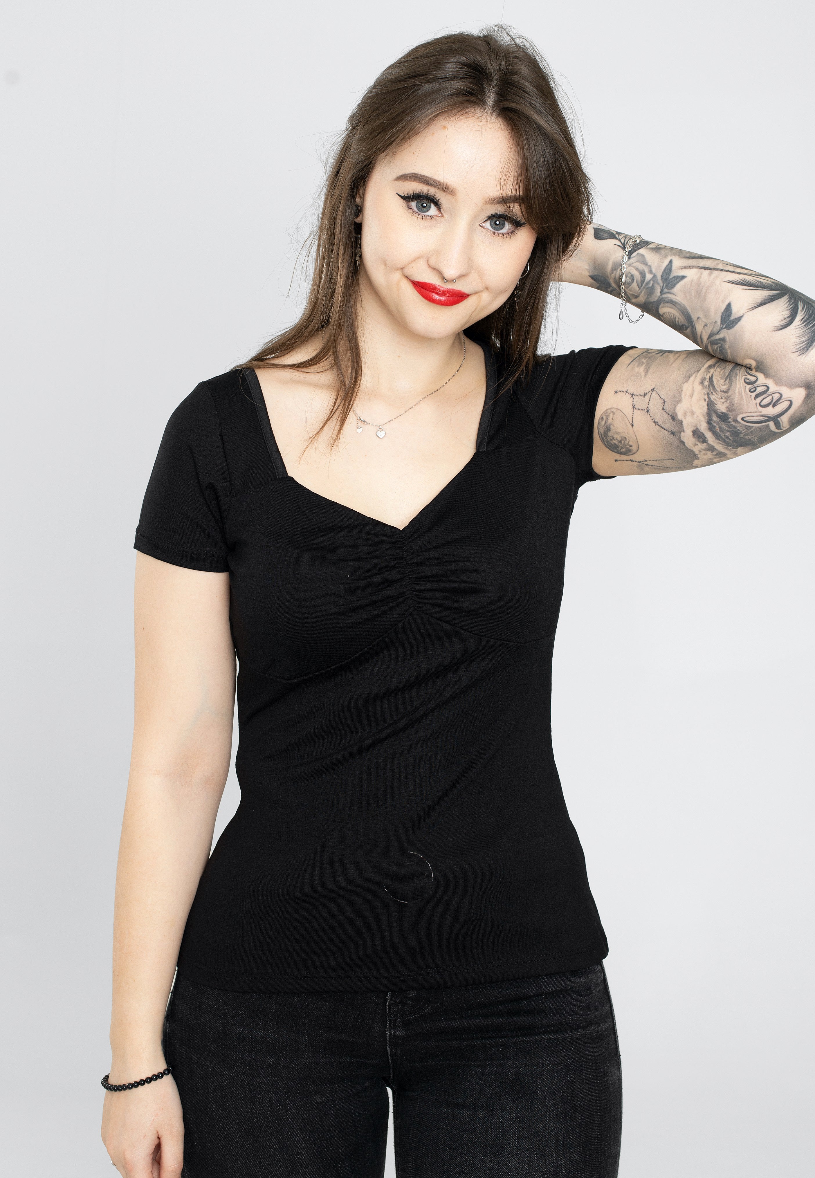 Sourpuss Clothing - Vavavoom Black - Top | Women-Image