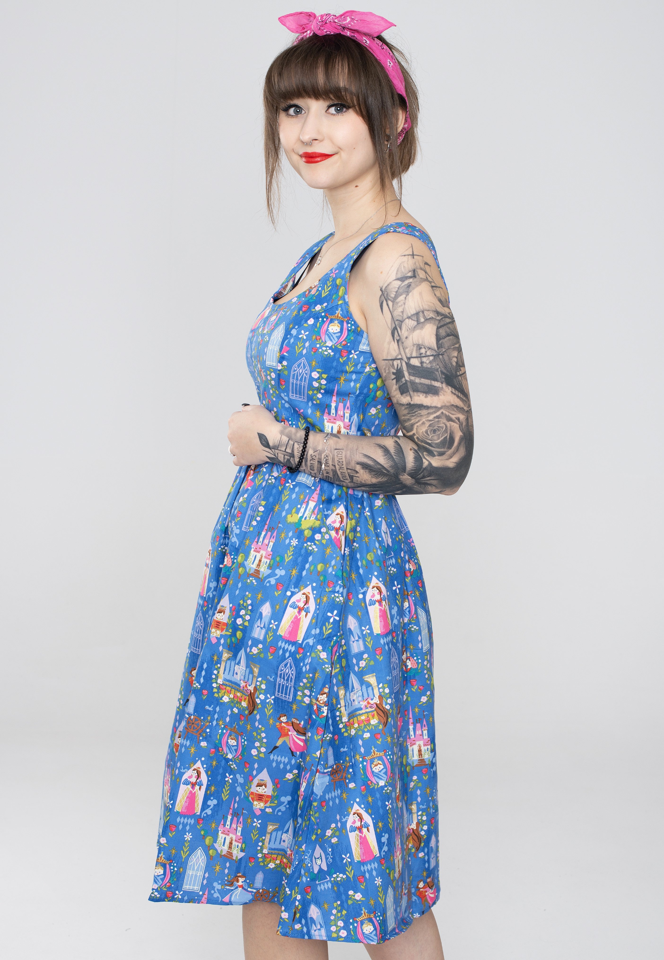 Retrolicious - Sleeping Beauty Blue - Dress | Women-Image