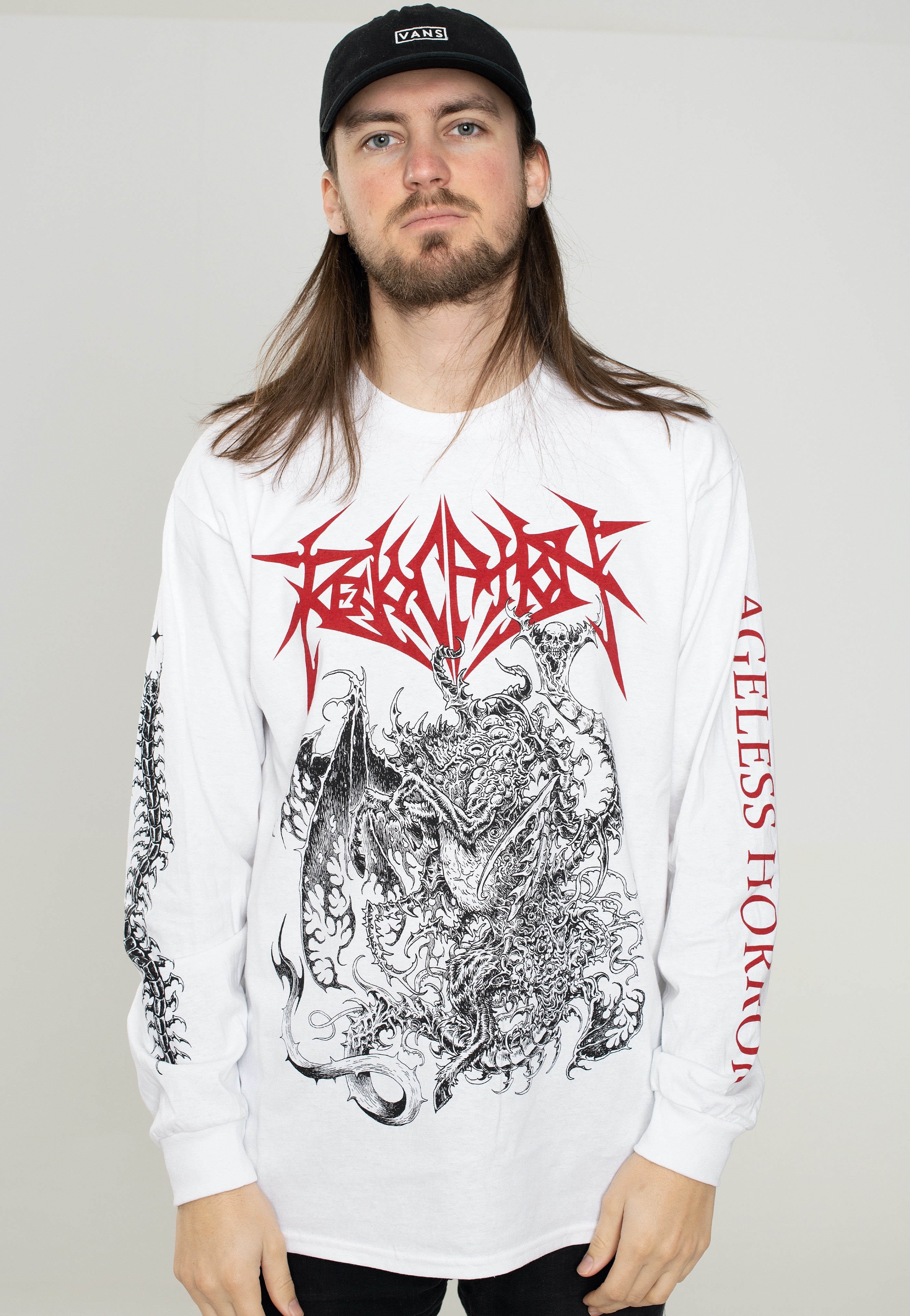 Revocation - Ageless Horror White - Longsleeve | Men-Image