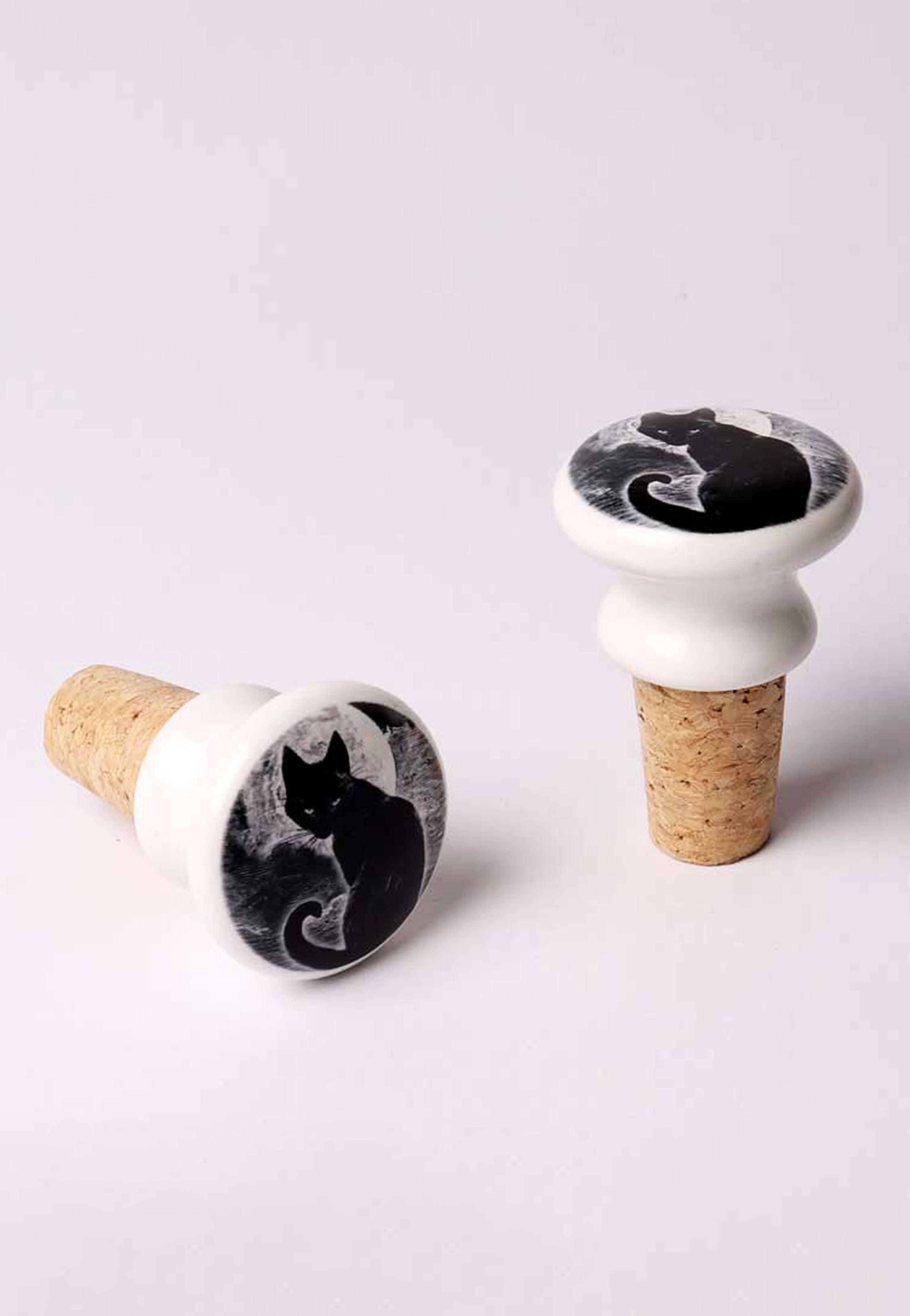 Alchemy England - Black Cat - Bottle Stopper | Neutral-Image