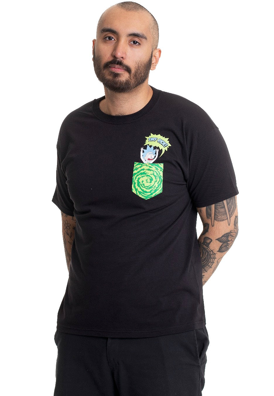 Rick And Morty - Tiny Pocket Rick - T-Shirt | Men-Image