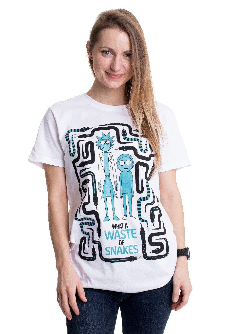 Rick And Morty - Waste Of Snakes White - T-Shirt | Women-Image