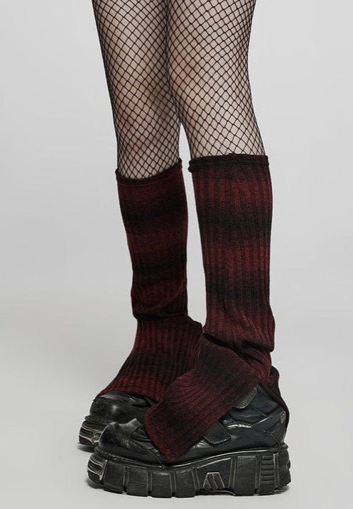 Punk Rave - Riot Grrrl Striped Black/Red - Socks | Neutral-Image