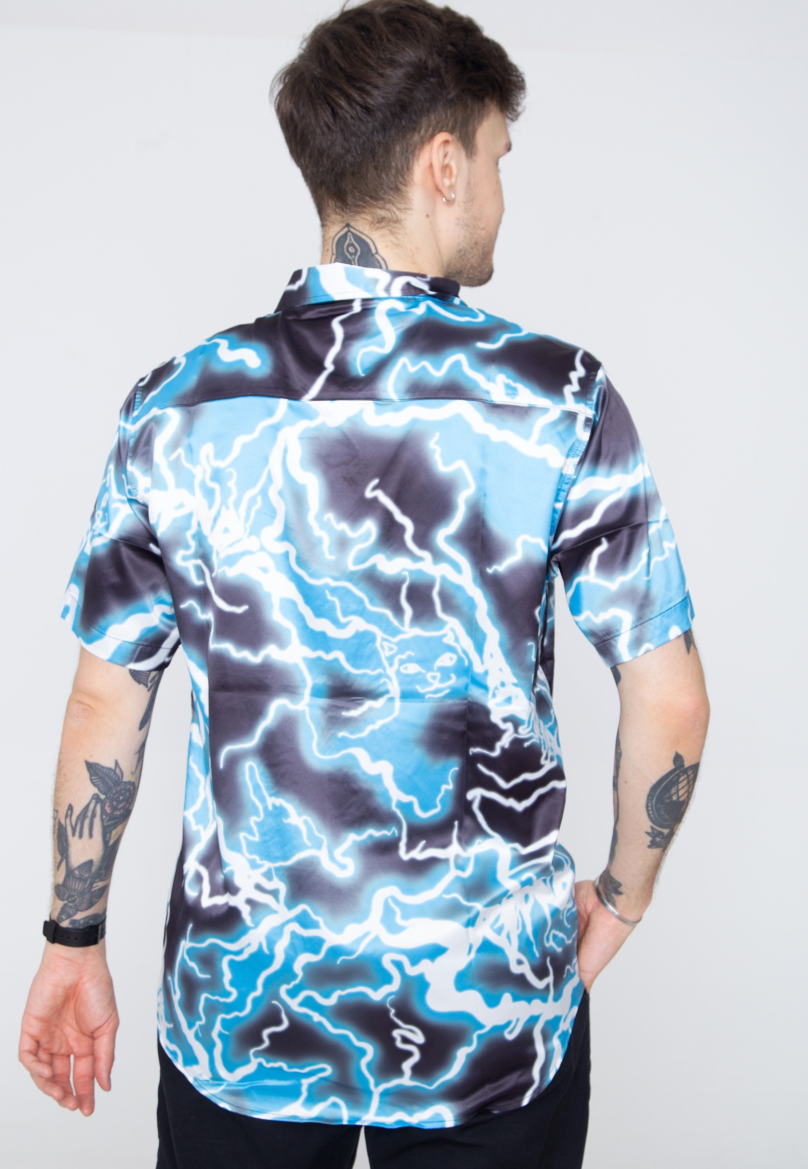 RIPNDIP - Nikola Short Sleeve Button Up Black/Blue - Shirt | Men-Image