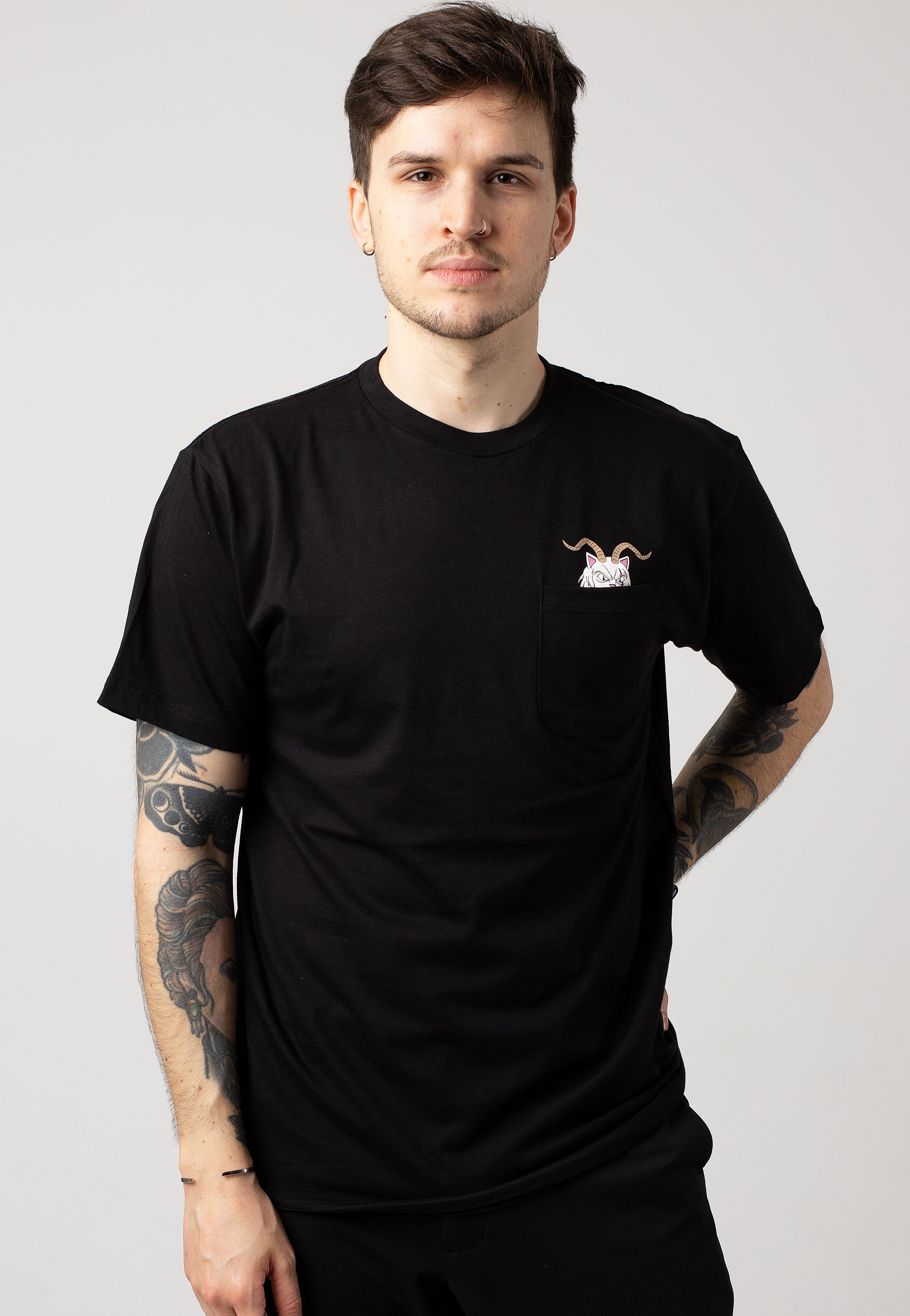 RIPNDIP - Krampus Nerm Pocket Black - T-Shirt | Men-Image