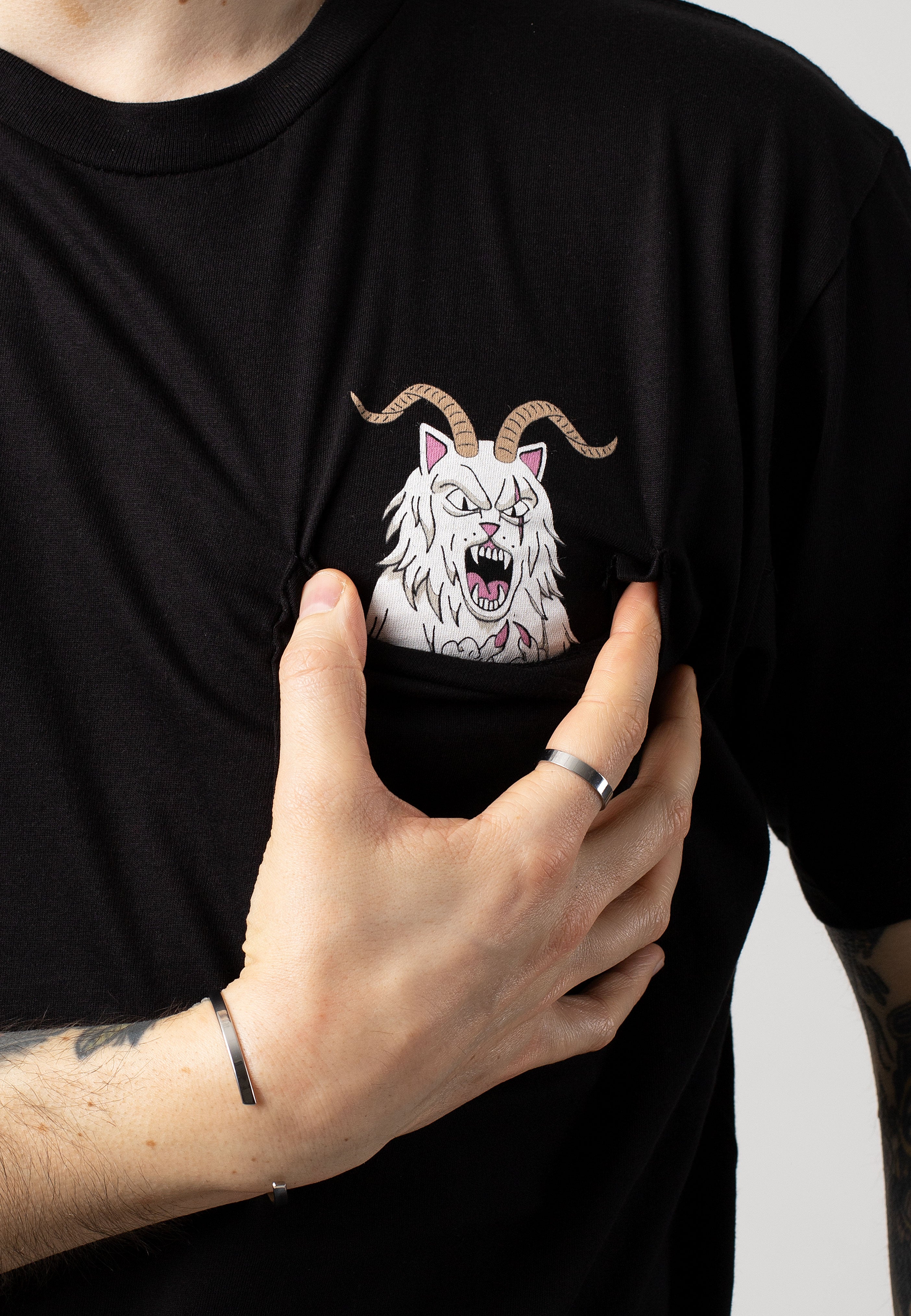 RIPNDIP - Krampus Nerm Pocket Black - T-Shirt | Men-Image