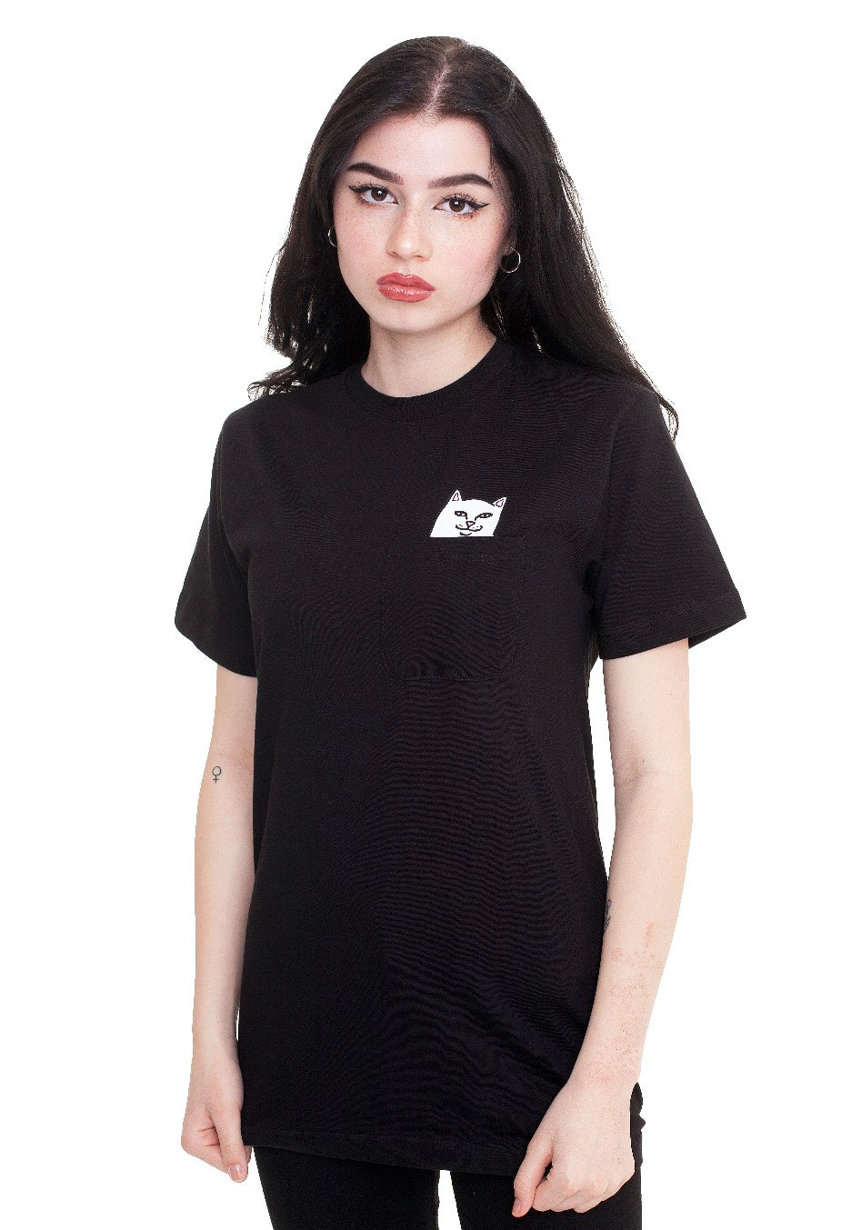 RIPNDIP - Lord Nermal Pocket Black - T-Shirt | Women-Image