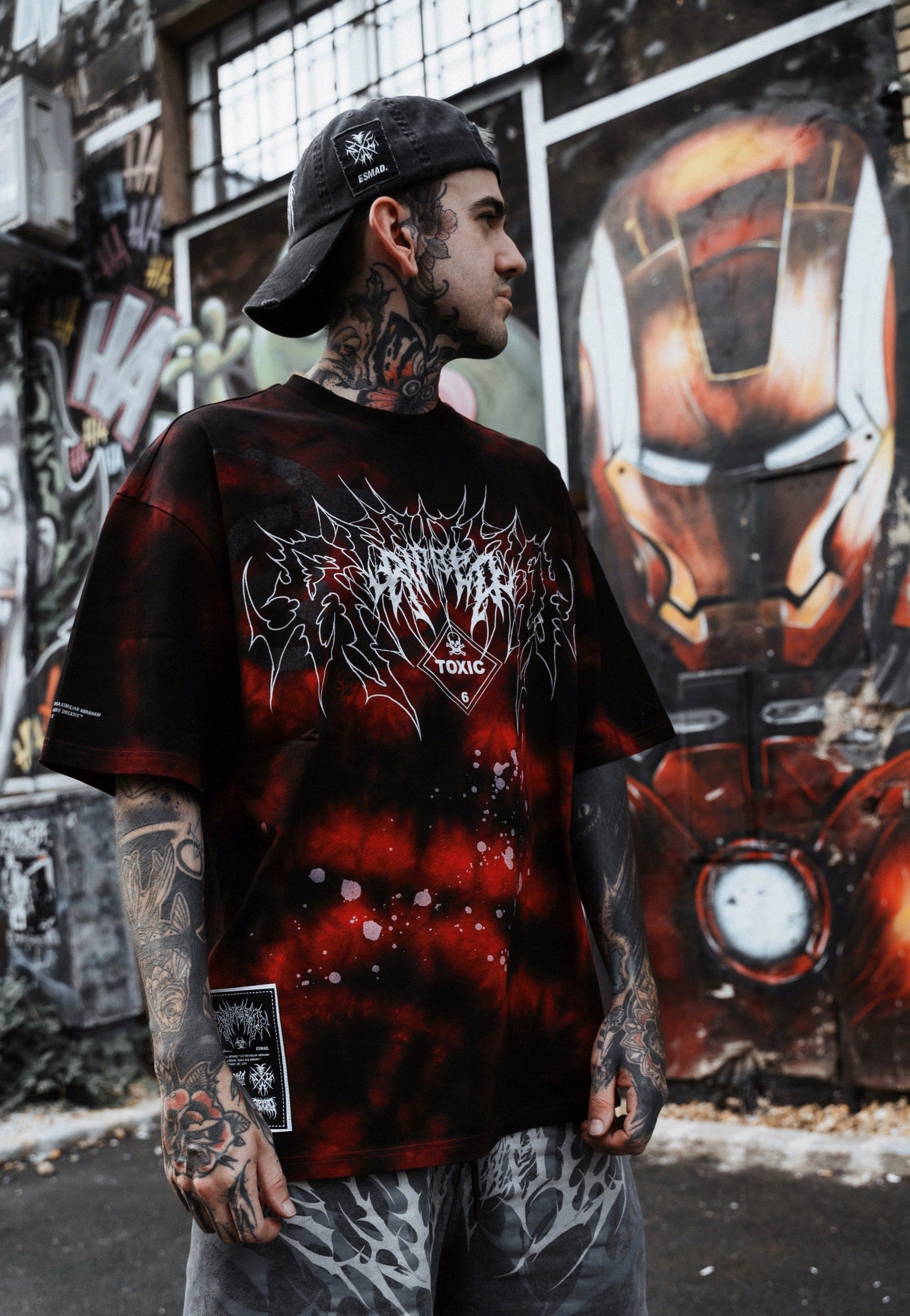 Stay Cold Apparel - Ripped Soul Heavy Oversized Red - T-Shirt | Men-Image