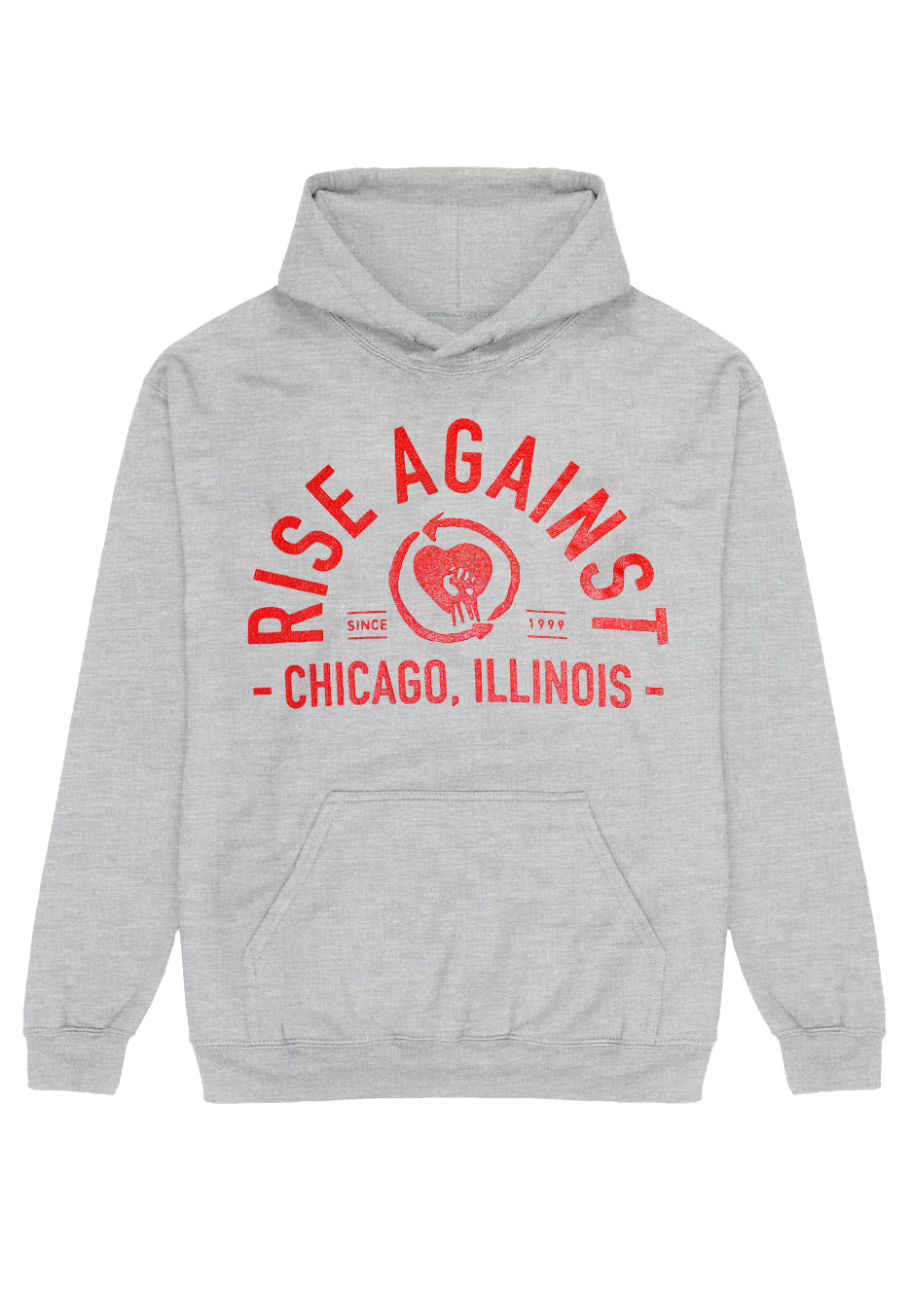 Rise Against - Classic Arch Heather Gray - Hoodie | Neutral-Image