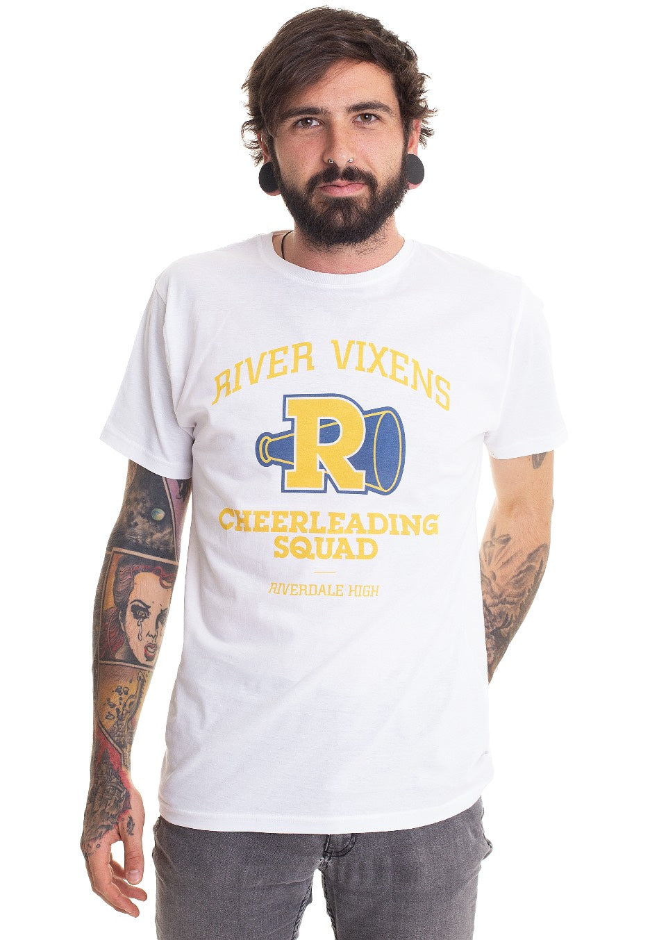 Riverdale - River Vixens/Cheerleading Squad White - T-Shirt | Men-Image