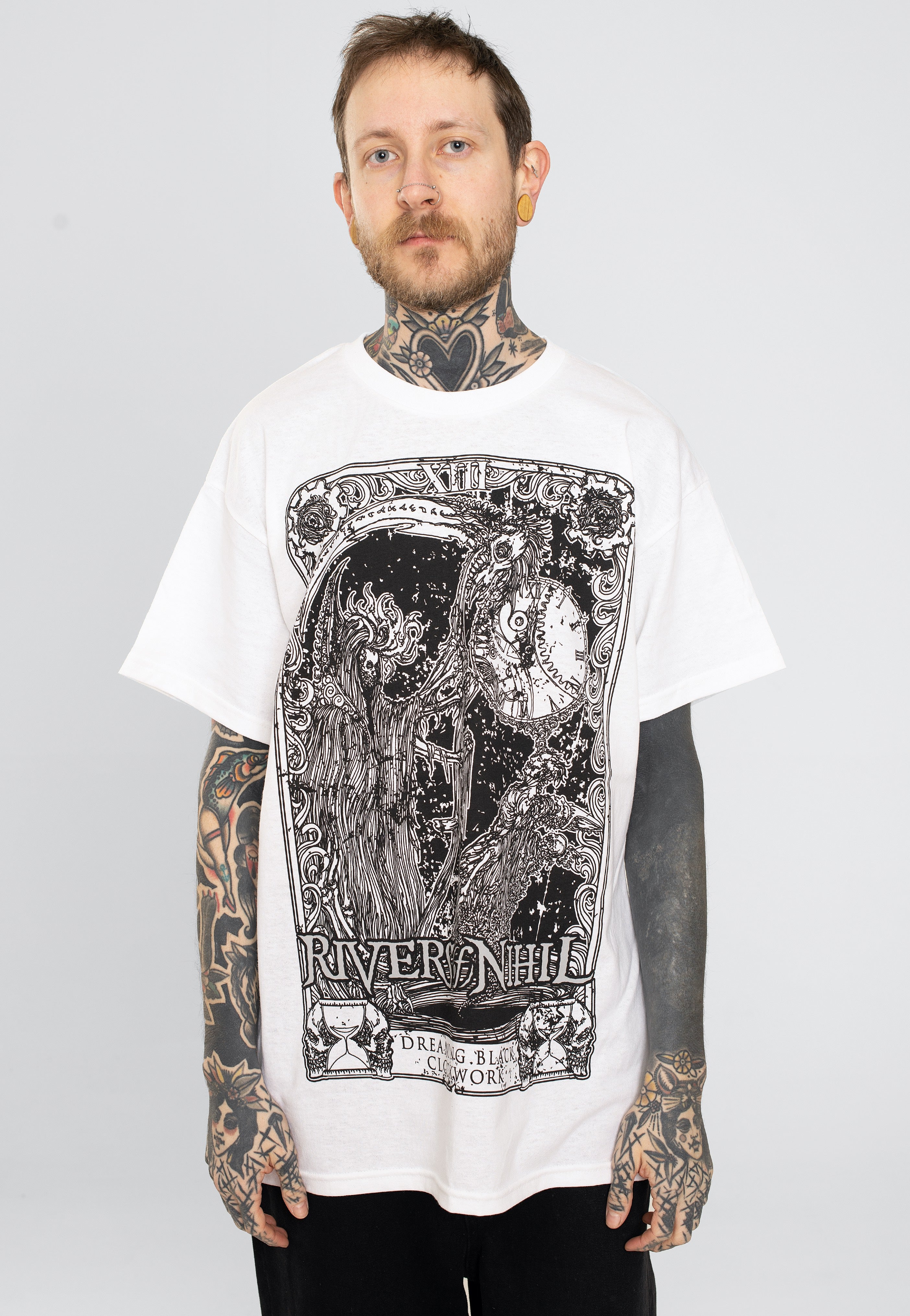 Rivers Of Nihil - Dreaming Black Clockwork White - T-Shirt | Men-Image