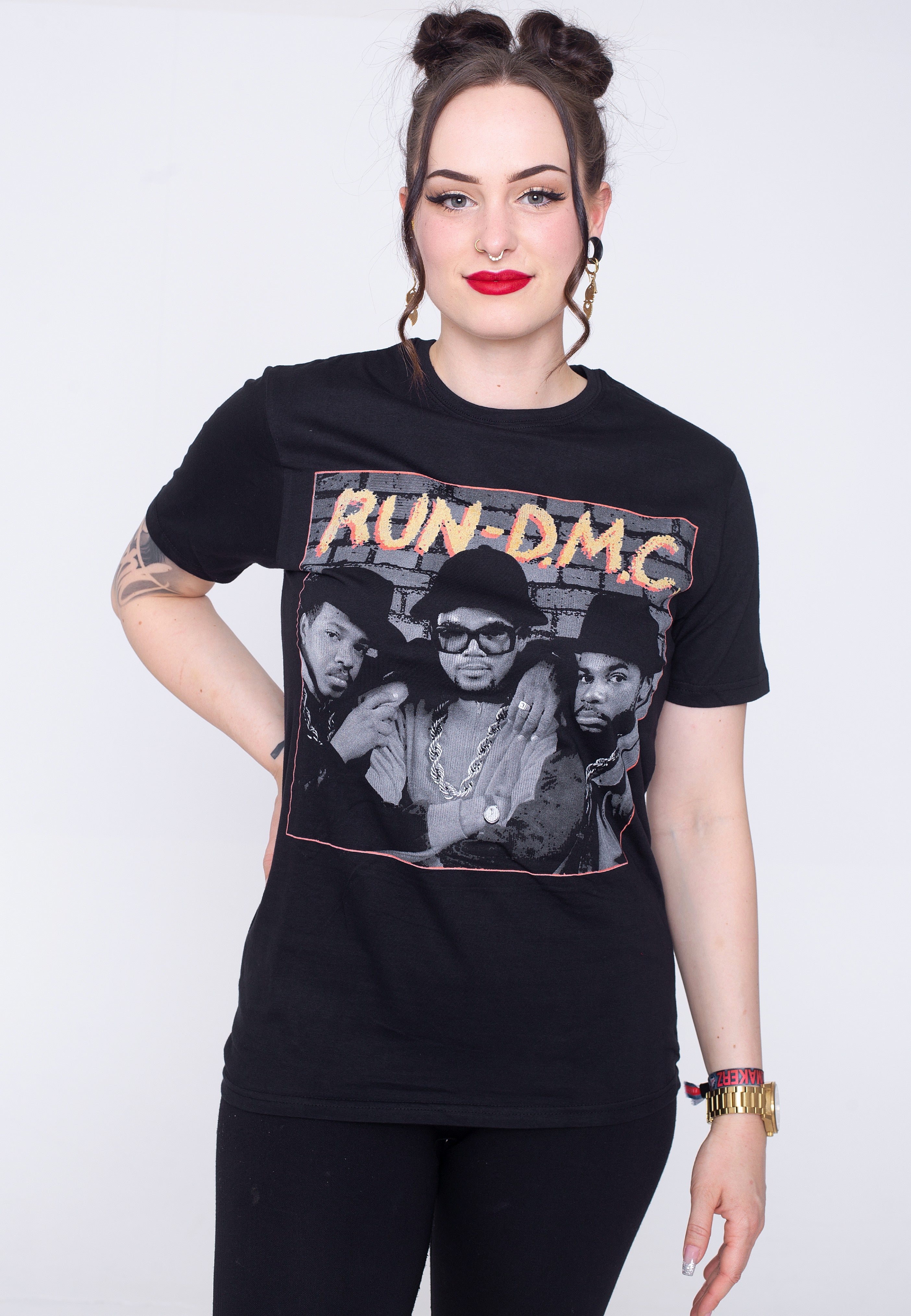 Run DMC - B&W Photo - T-Shirt | Women-Image