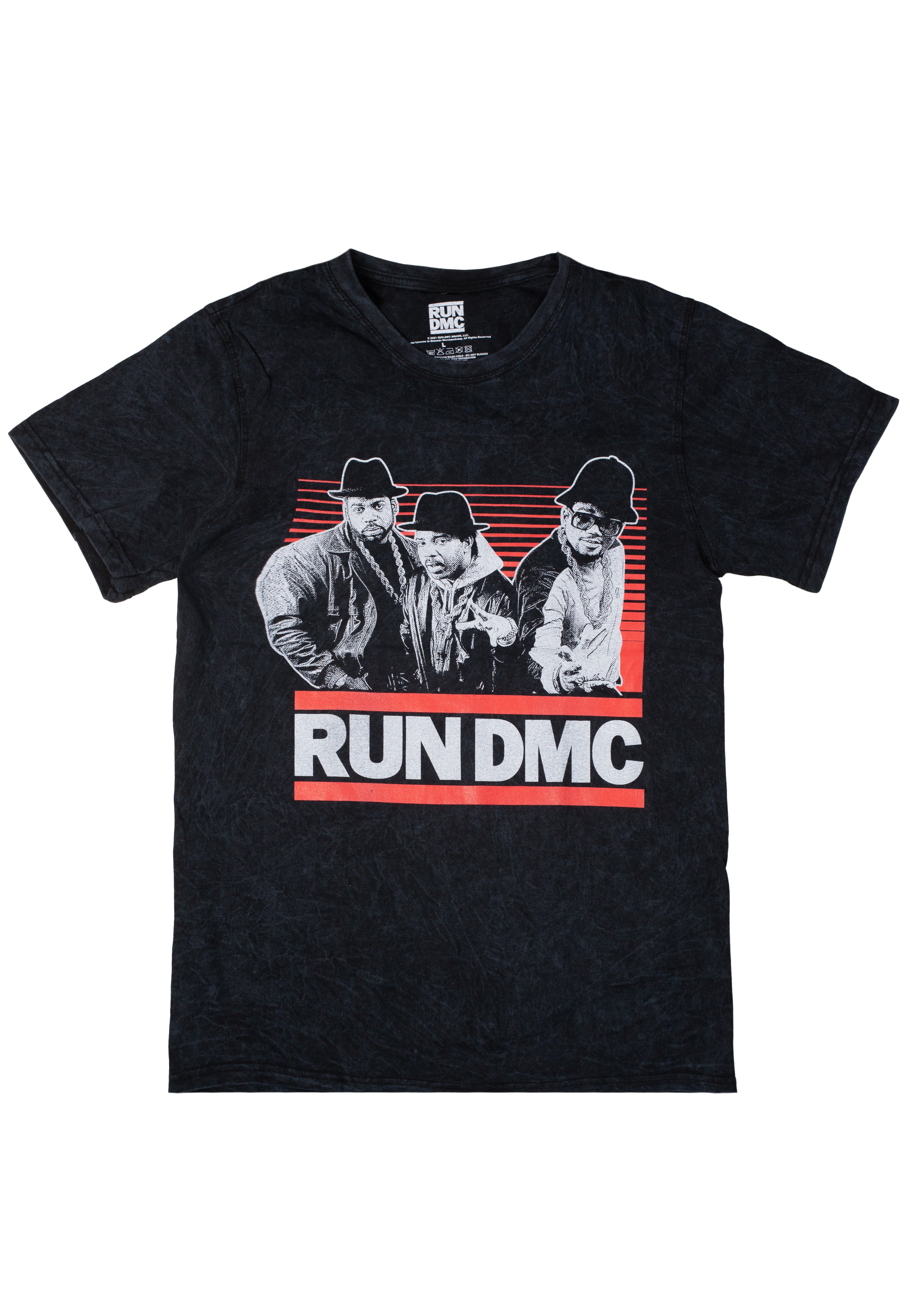 Run DMC - Gradient Bars Dip Dye - T-Shirt | Neutral-Image