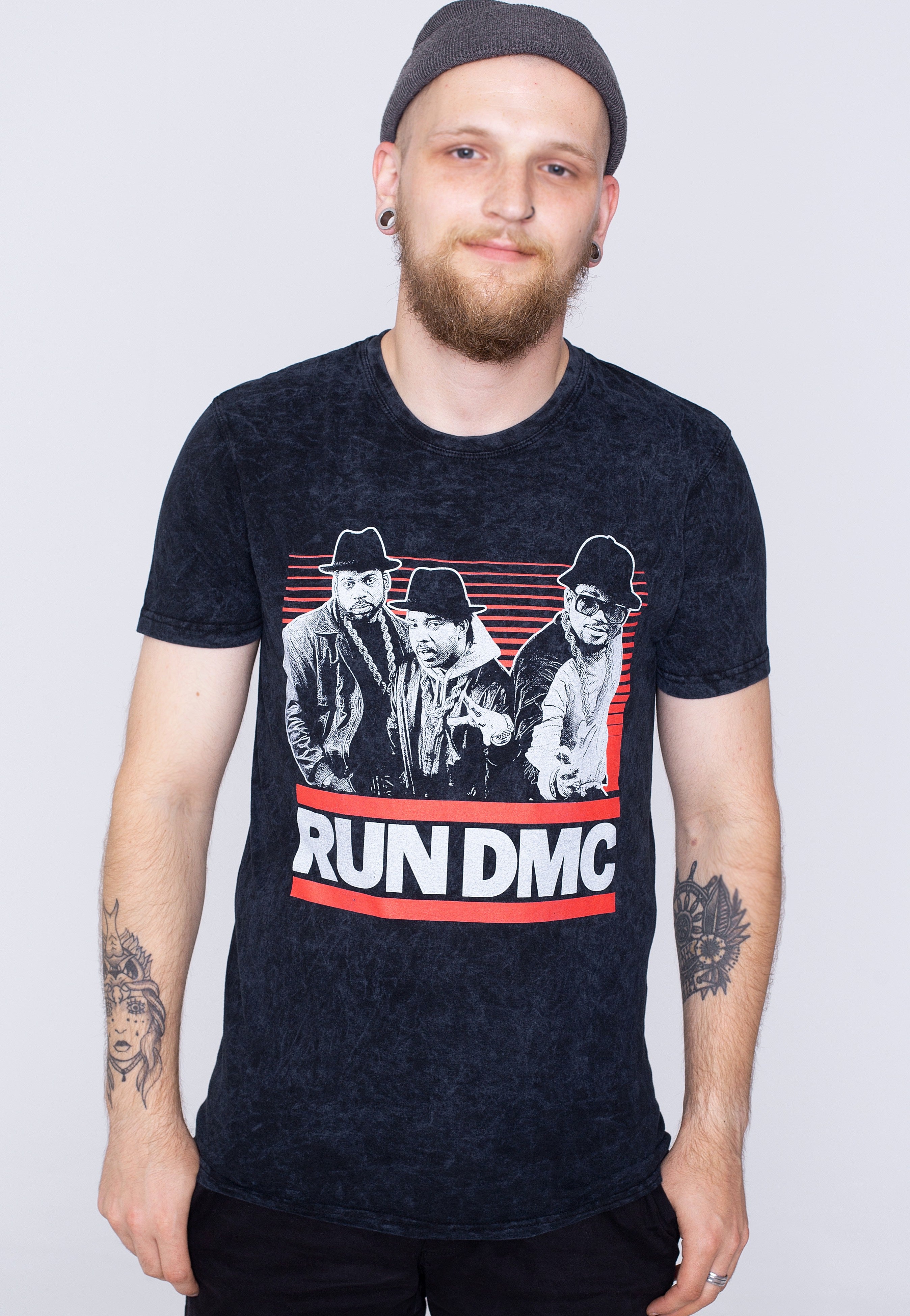 Run DMC - Gradient Bars Dip Dye - T-Shirt | Men-Image