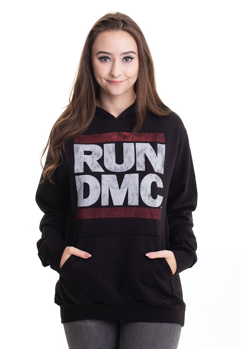 Run DMC - Logo - Hoodie | Women-Image